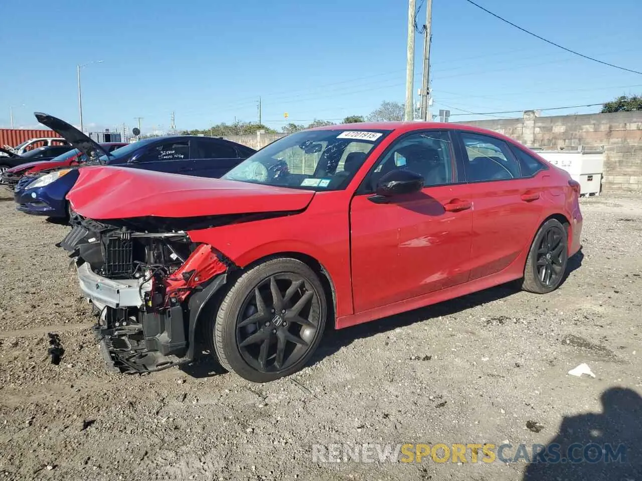1 fotografías del automóvil dañado 2HGFE2F57RH590573 HONDA CIVIC 2024