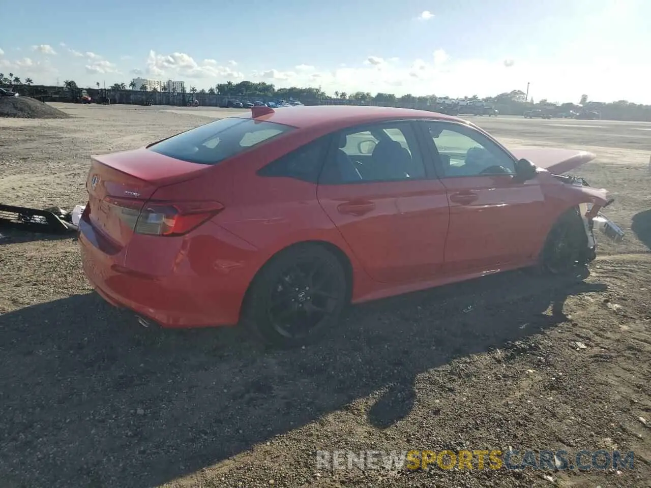 3 fotografías del automóvil dañado 2HGFE2F57RH590573 HONDA CIVIC 2024