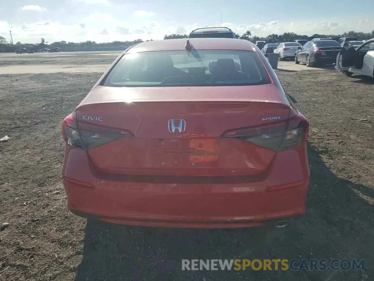6 fotografías del automóvil dañado 2HGFE2F57RH590573 HONDA CIVIC 2024