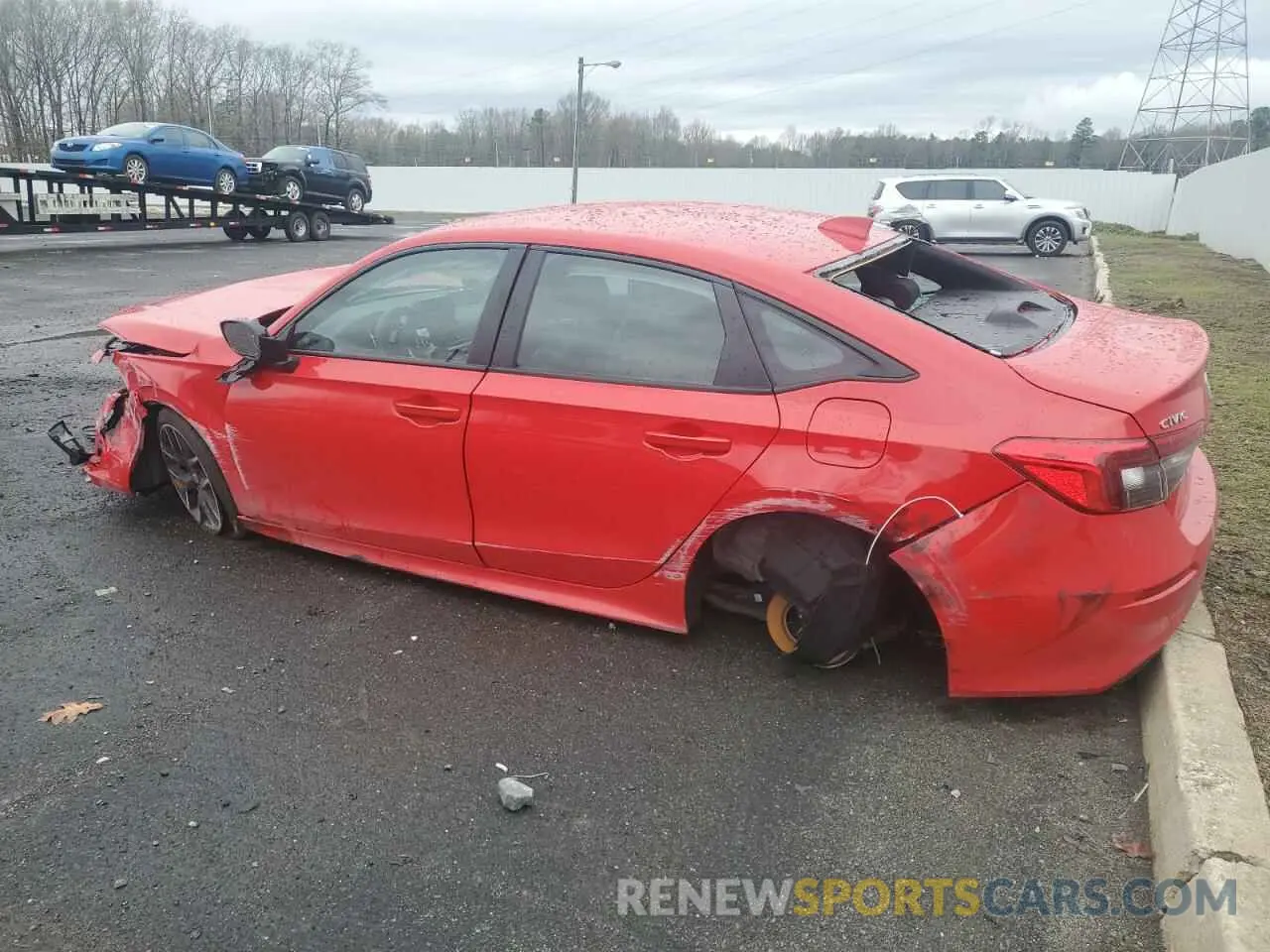2 fotografías del automóvil dañado 2HGFE2F57RH596504 HONDA CIVIC 2024