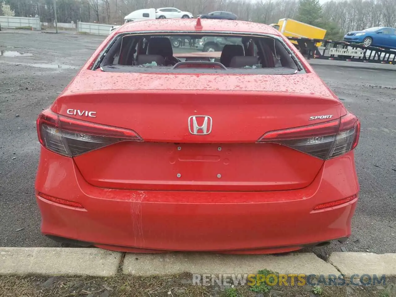 6 fotografías del automóvil dañado 2HGFE2F57RH596504 HONDA CIVIC 2024