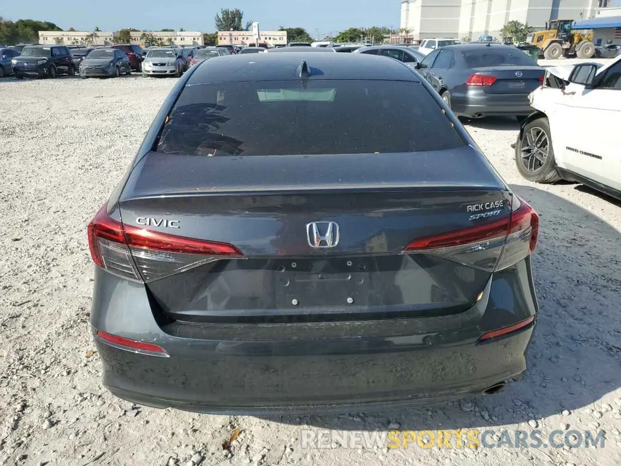 6 fotografías del automóvil dañado 2HGFE2F58RH511315 HONDA CIVIC 2024