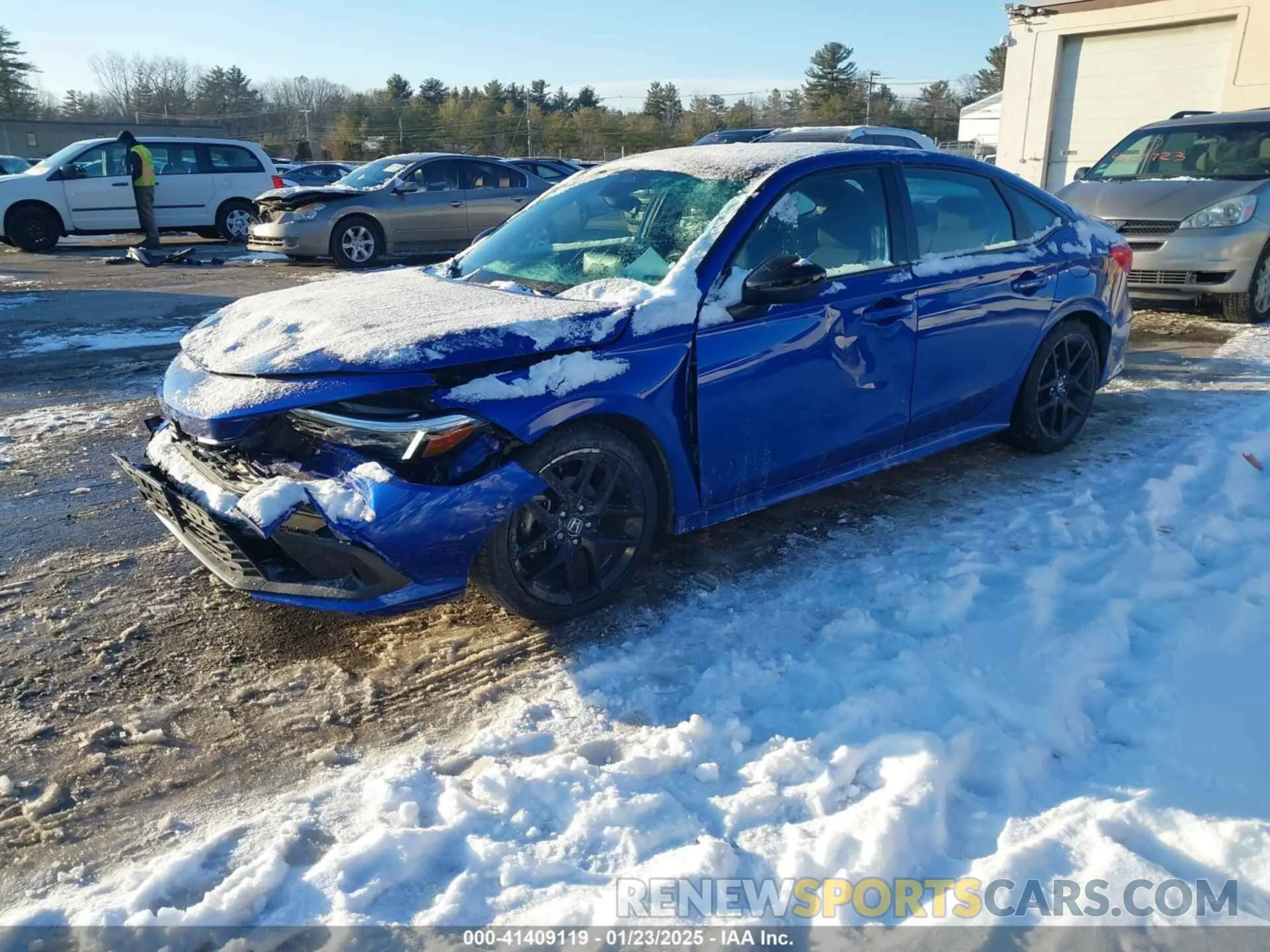 2 fotografías del automóvil dañado 2HGFE2F58RH517244 HONDA CIVIC 2024