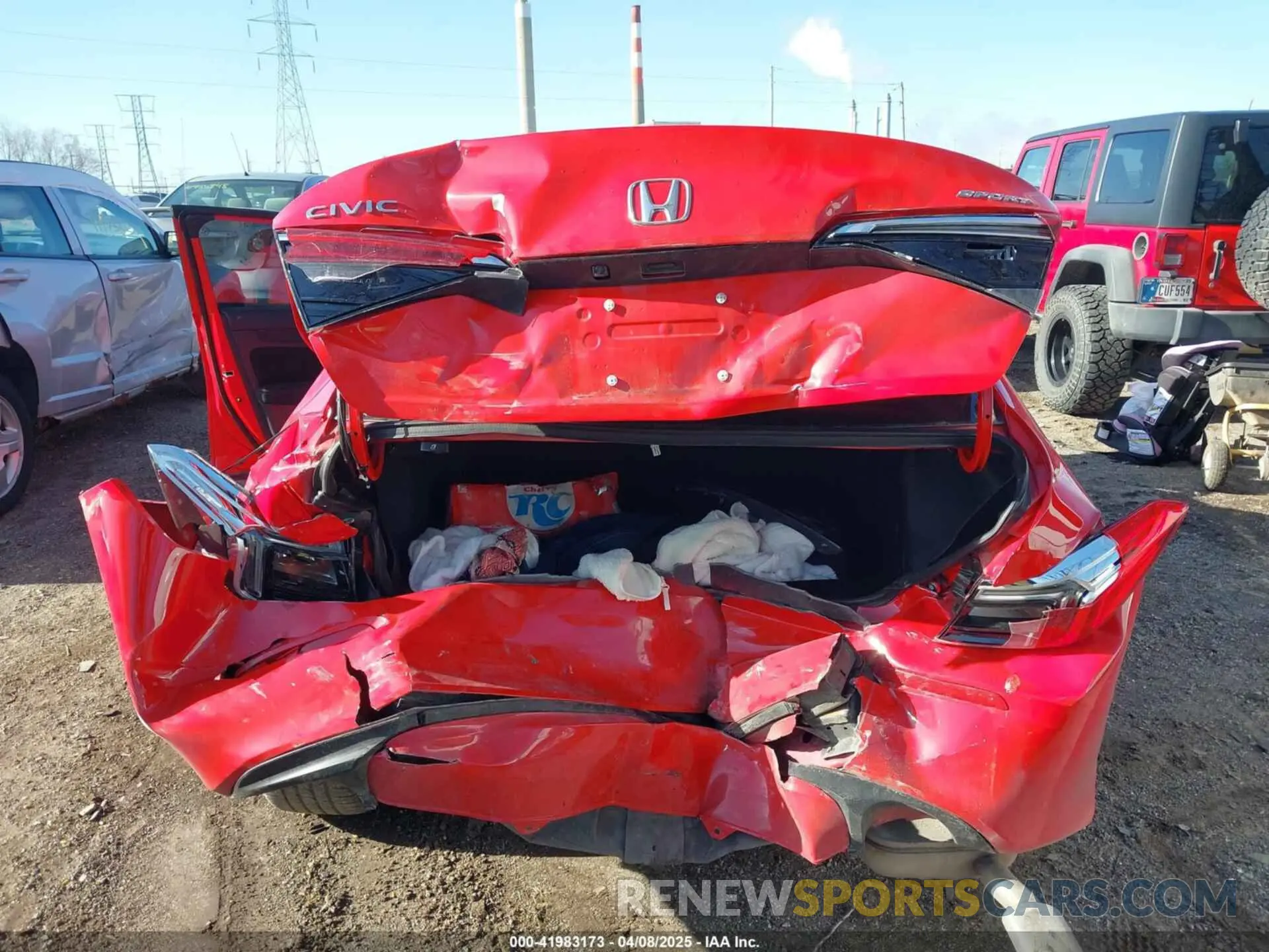 6 fotografías del automóvil dañado 2HGFE2F58RH538028 HONDA CIVIC 2024