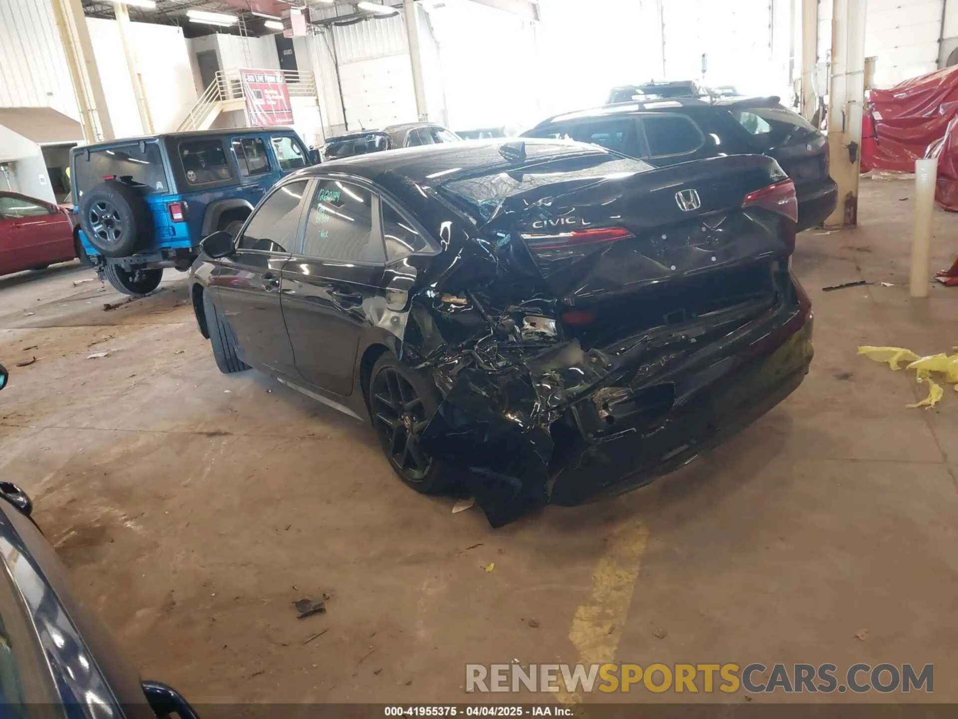3 fotografías del automóvil dañado 2HGFE2F58RH589660 HONDA CIVIC 2024