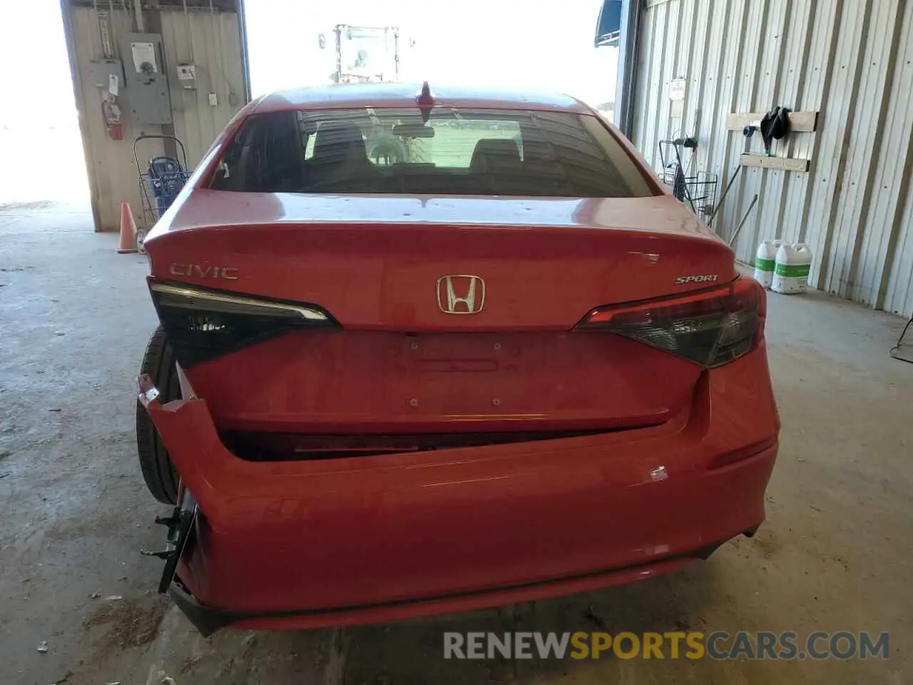 6 fotografías del automóvil dañado 2HGFE2F59RH510626 HONDA CIVIC 2024