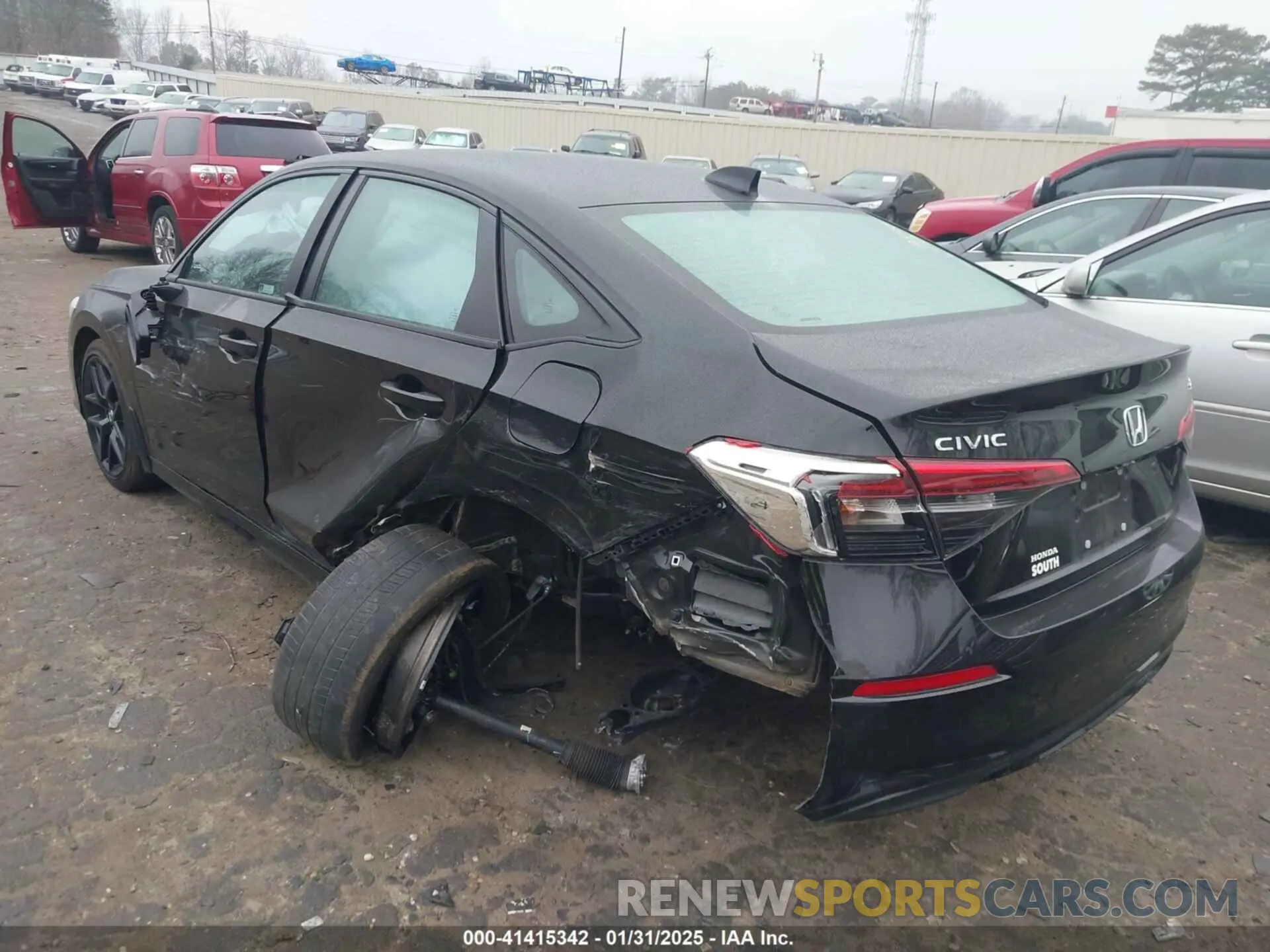 3 fotografías del automóvil dañado 2HGFE2F59RH572317 HONDA CIVIC 2024