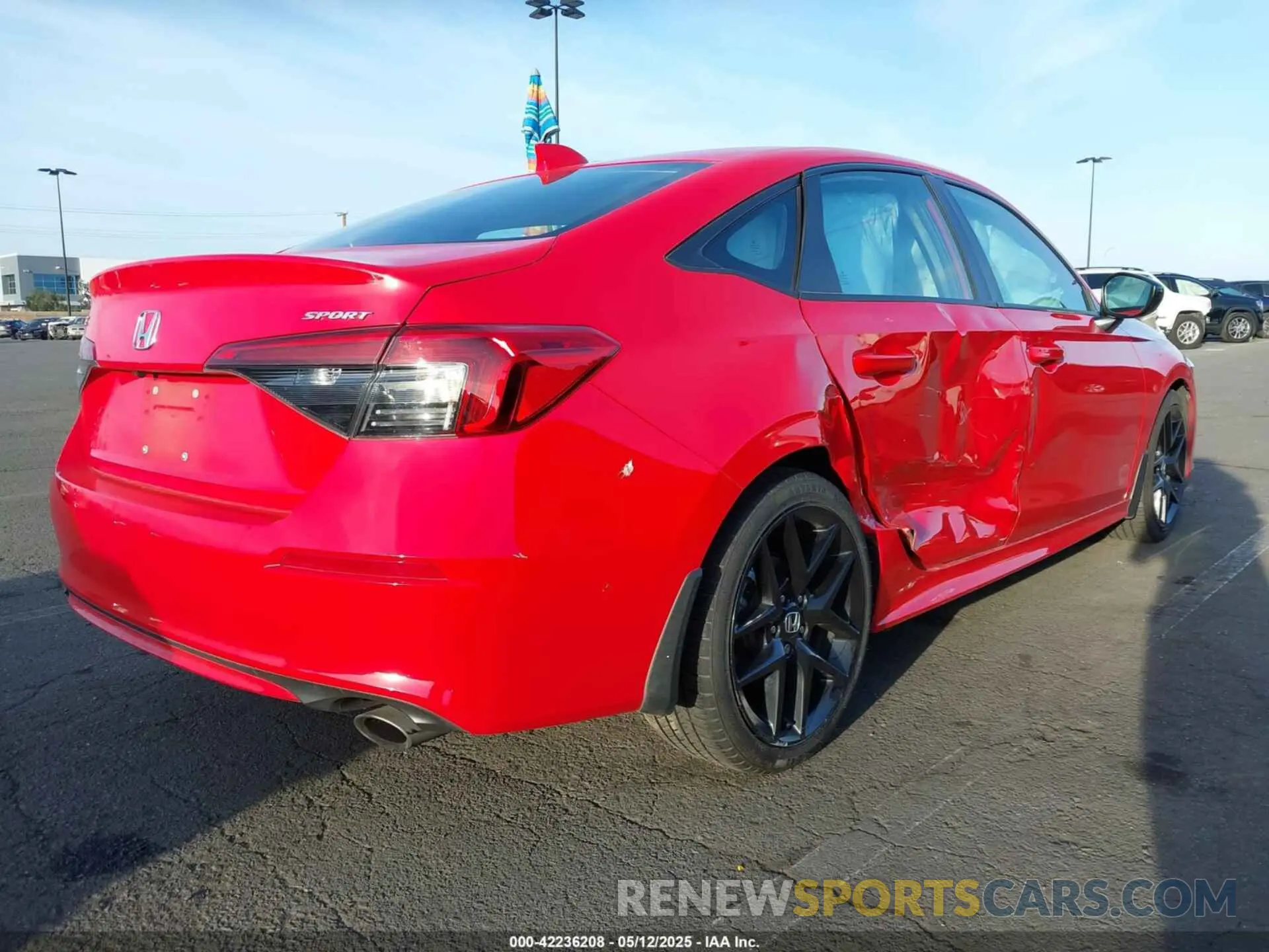 4 fotografías del automóvil dañado 2HGFE2F59RH572589 HONDA CIVIC 2024