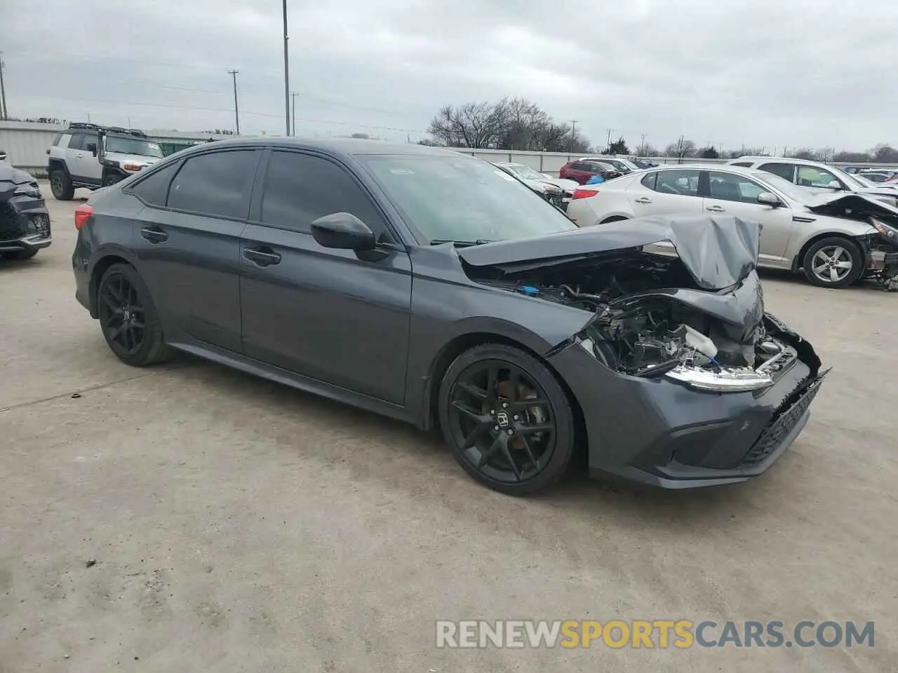 4 fotografías del automóvil dañado 2HGFE2F5XRH527290 HONDA CIVIC 2024
