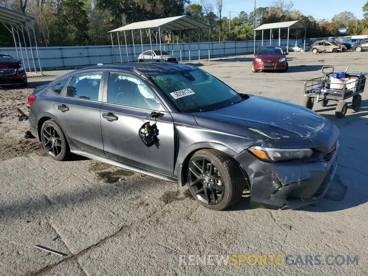 4 fotografías del automóvil dañado 2HGFE2F5XRH553940 HONDA CIVIC 2024