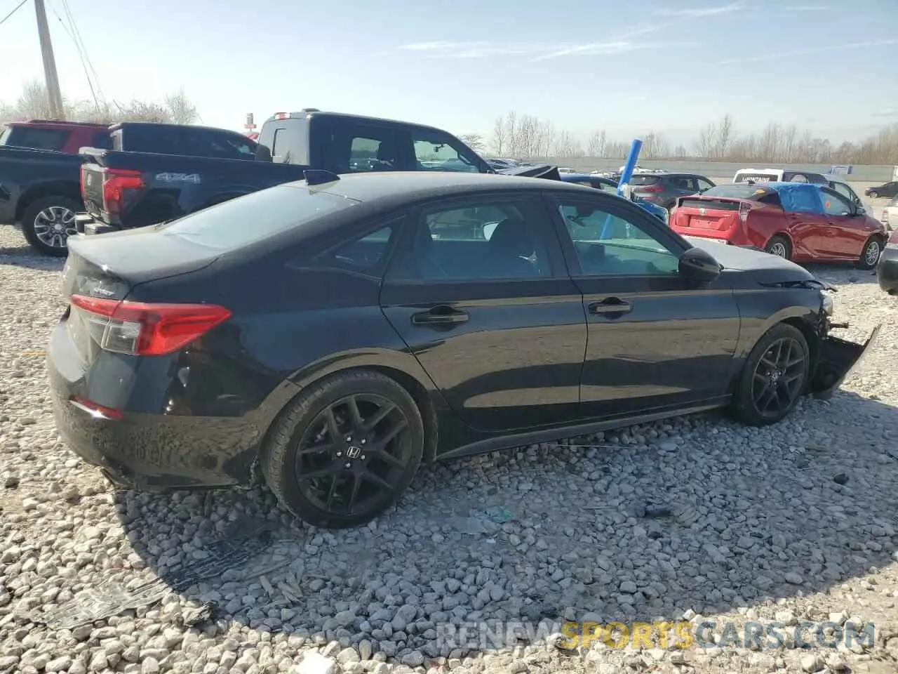 3 fotografías del automóvil dañado 2HGFE2F5XRH576117 HONDA CIVIC 2024