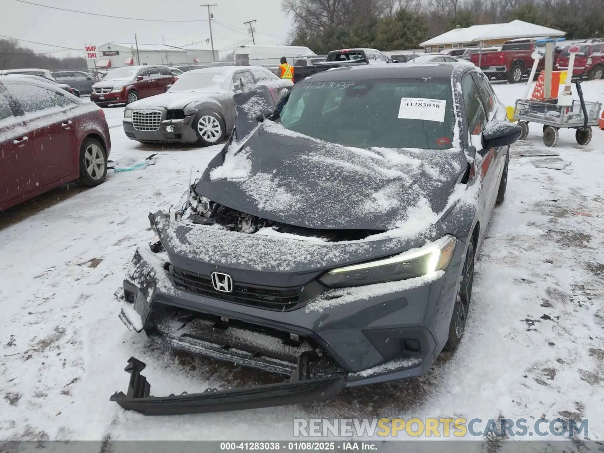 2 fotografías del automóvil dañado 2HGFE2F5XRH577686 HONDA CIVIC 2024