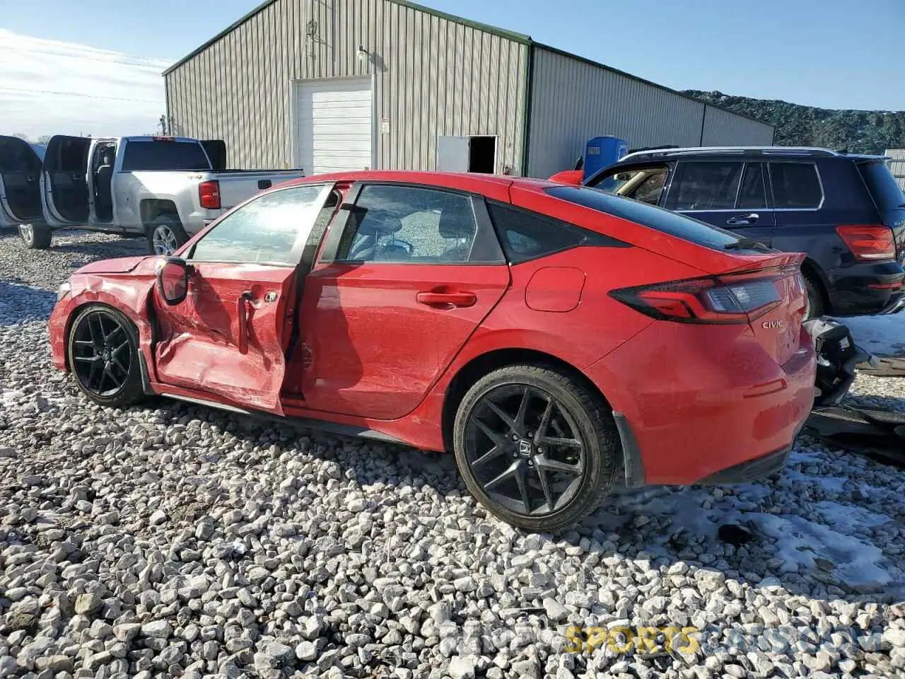 2 fotografías del automóvil dañado 19XFL2H80SE006978 HONDA CIVIC 2025
