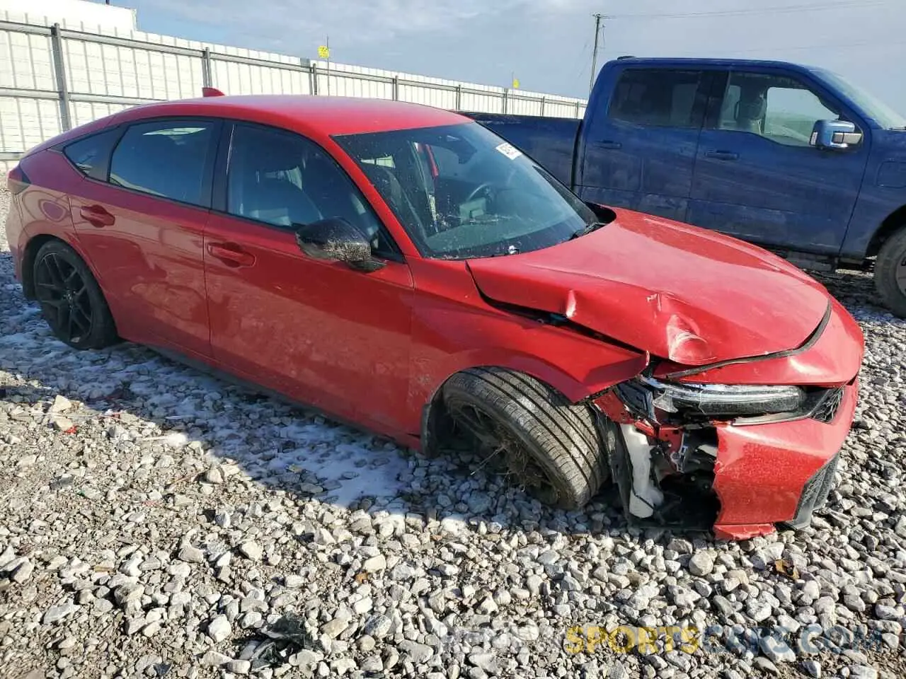 4 fotografías del automóvil dañado 19XFL2H80SE006978 HONDA CIVIC 2025