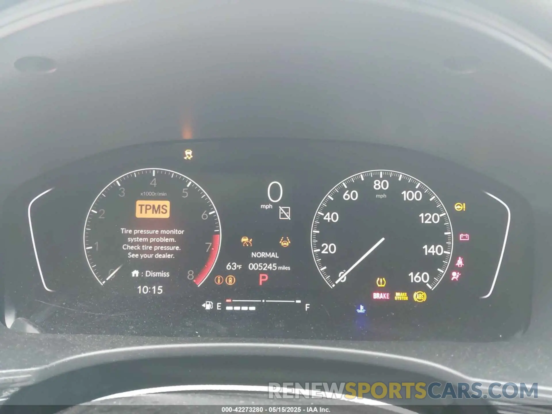 7 fotografías del automóvil dañado 19XFL2H82SE001698 HONDA CIVIC 2025