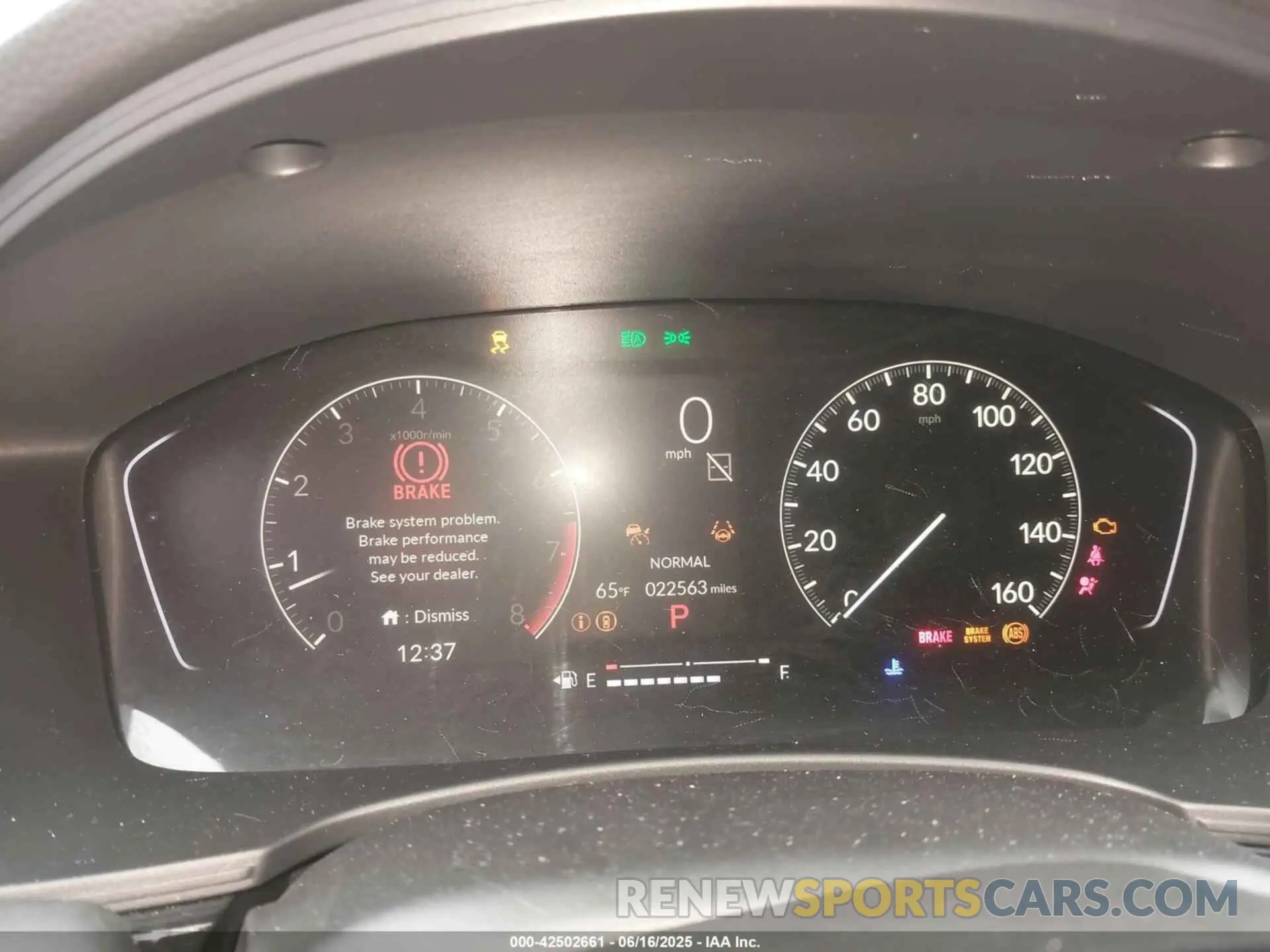 7 fotografías del automóvil dañado 19XFL2H82SE004732 HONDA CIVIC 2025