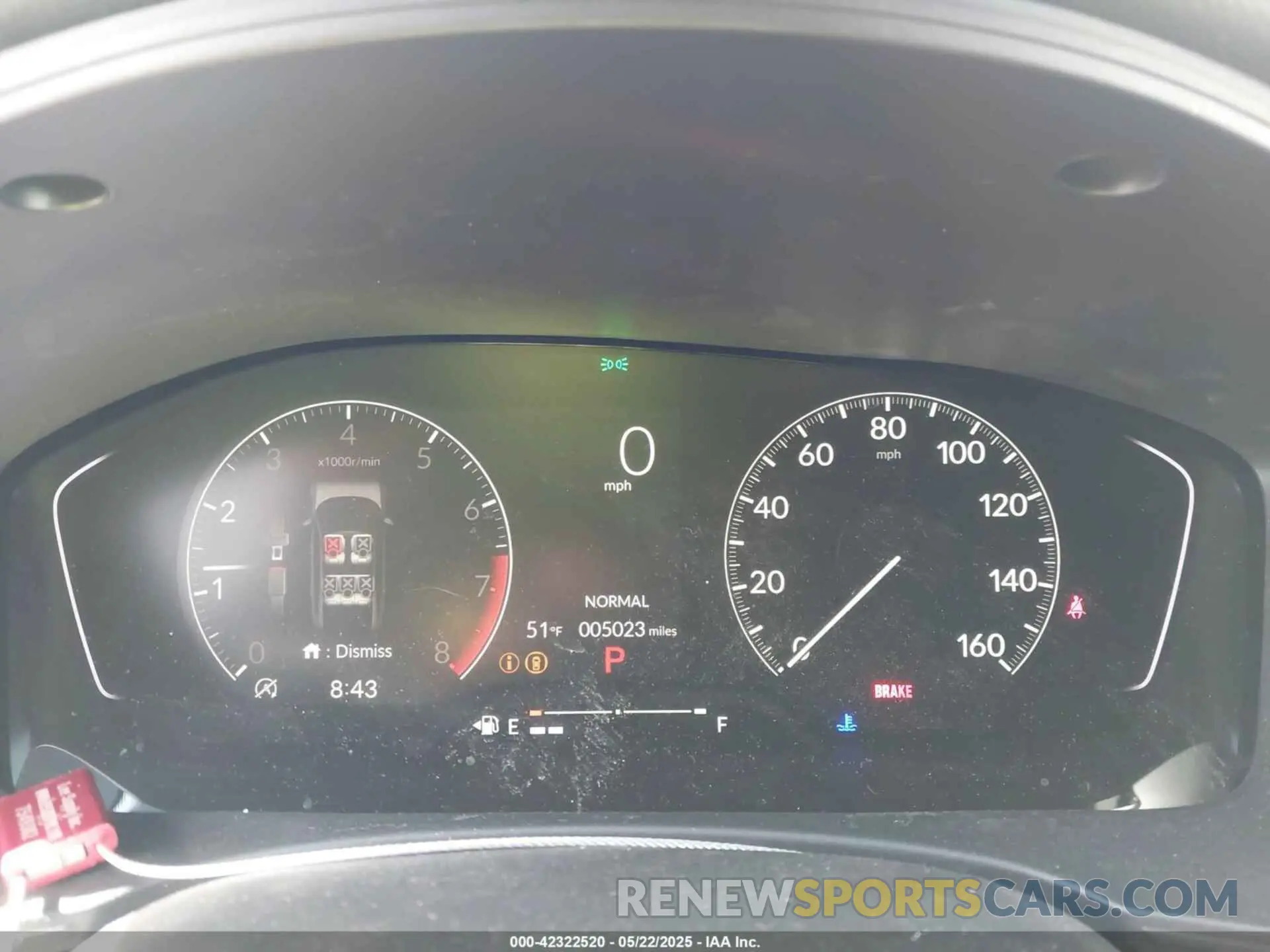 7 fotografías del automóvil dañado 19XFL2H83SE012631 HONDA CIVIC 2025