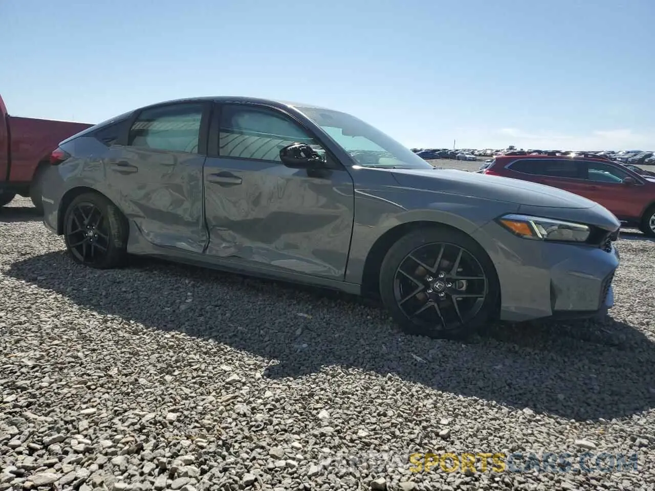 4 fotografías del automóvil dañado 19XFL2H85SE012372 HONDA CIVIC 2025