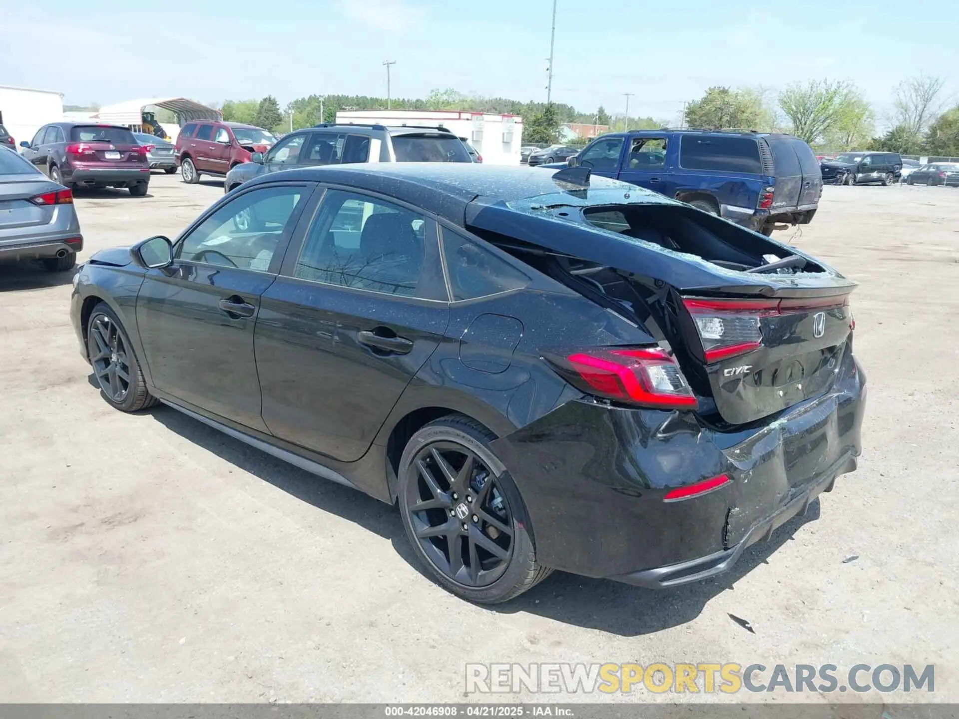 3 fotografías del automóvil dañado 19XFL2H85SE021251 HONDA CIVIC 2025