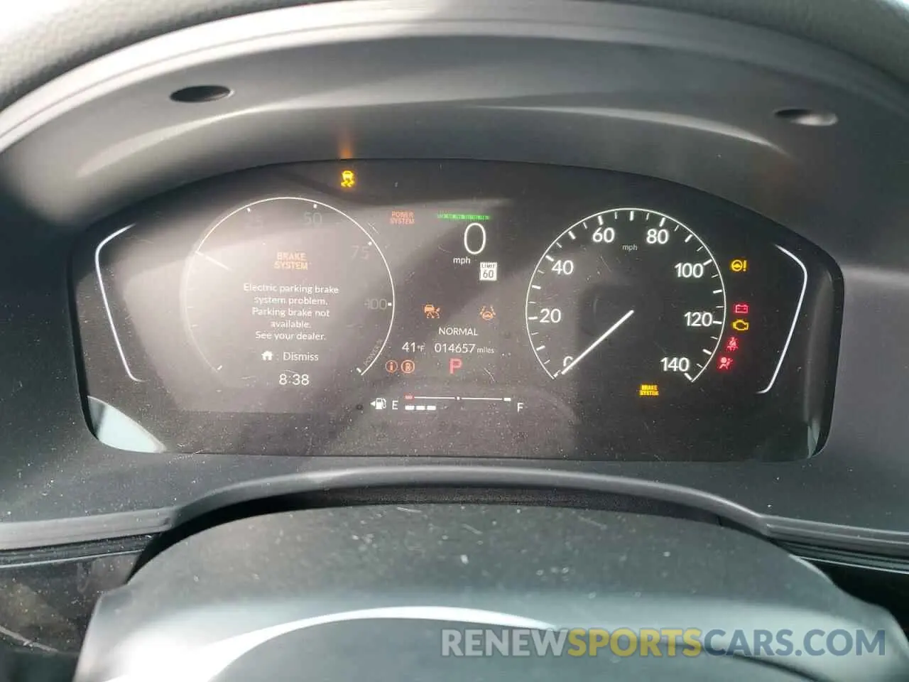 9 fotografías del automóvil dañado 19XFL4H84SE000810 HONDA CIVIC 2025