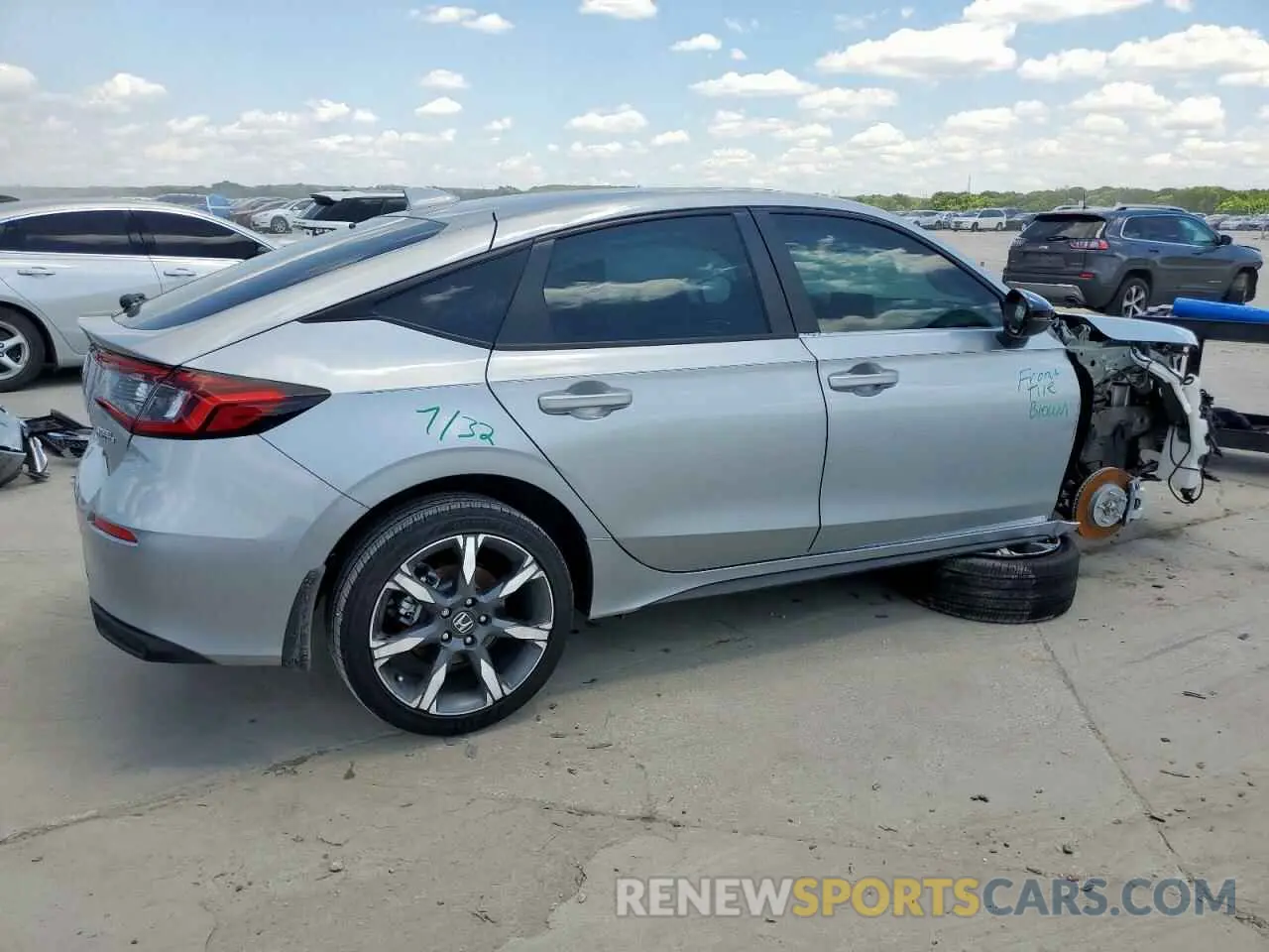 3 fotografías del automóvil dañado 19XFL4H91SE007805 HONDA CIVIC 2025