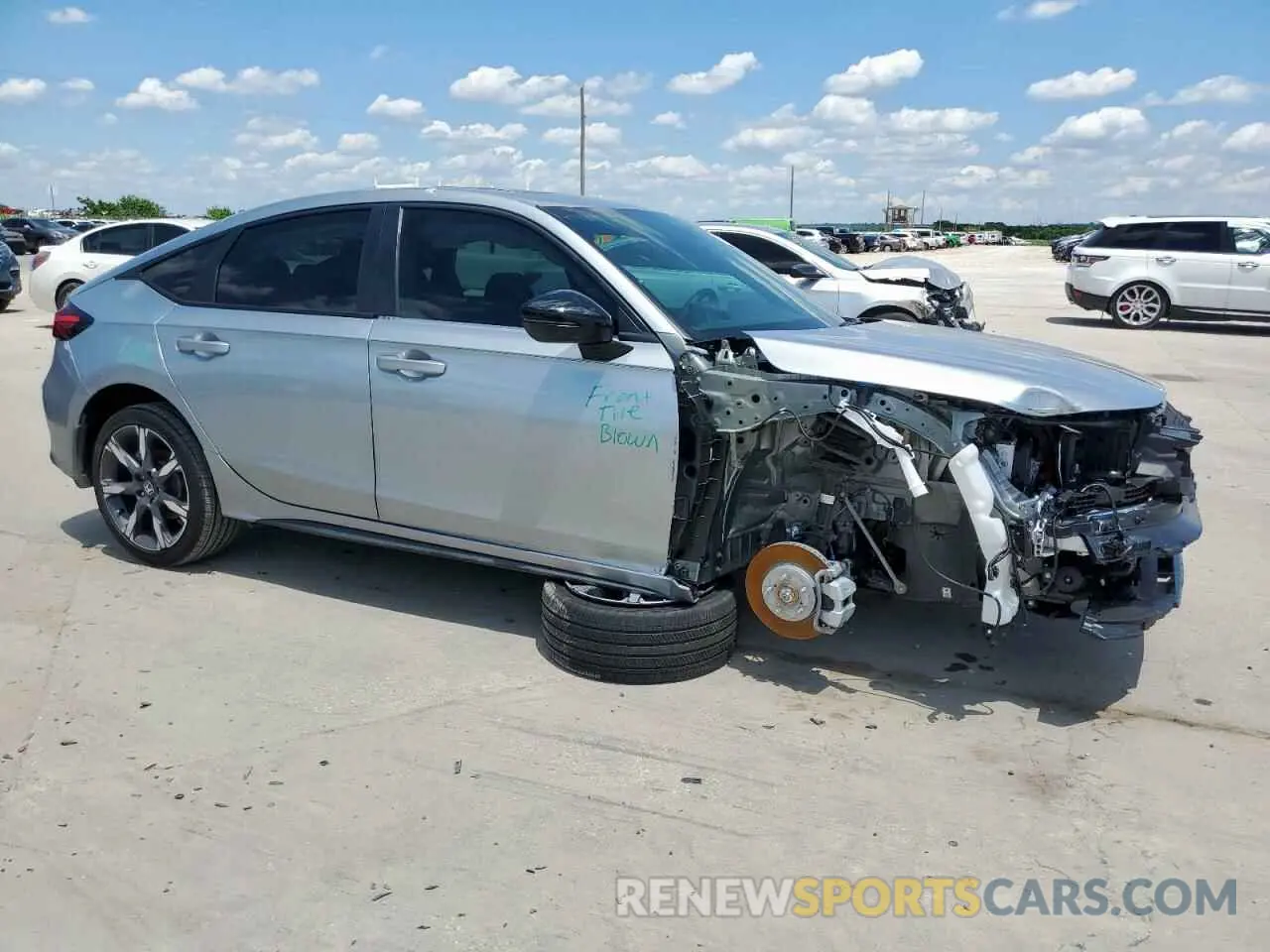4 fotografías del automóvil dañado 19XFL4H91SE007805 HONDA CIVIC 2025