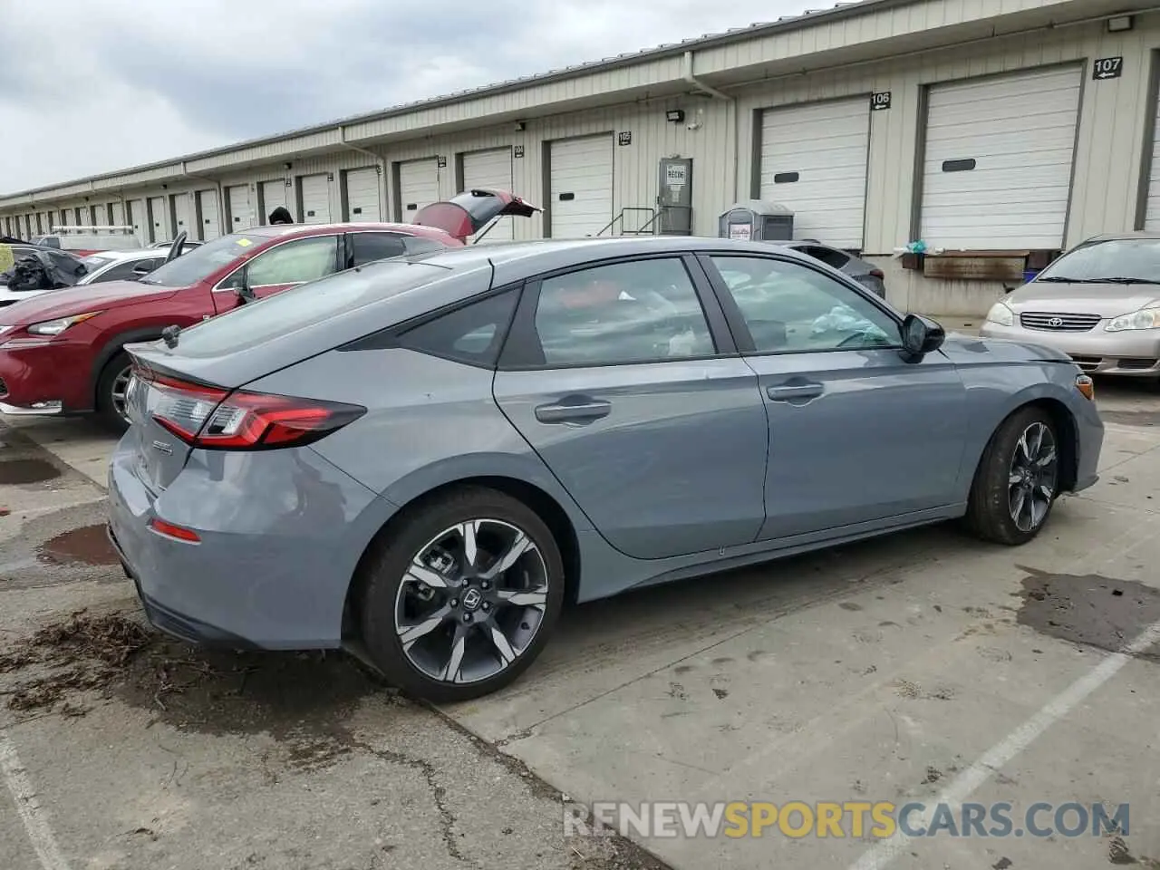 3 fotografías del automóvil dañado 19XFL4H95SE007631 HONDA CIVIC 2025