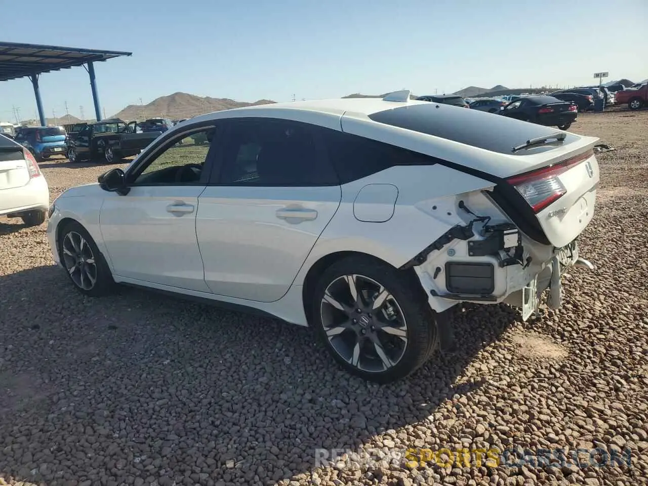 2 fotografías del automóvil dañado 19XFL4H9XSE010699 HONDA CIVIC 2025