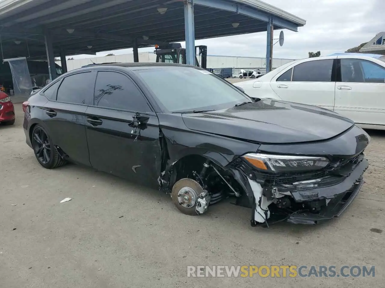 4 fotografías del automóvil dañado 2HGFE1E50SH473225 HONDA CIVIC 2025