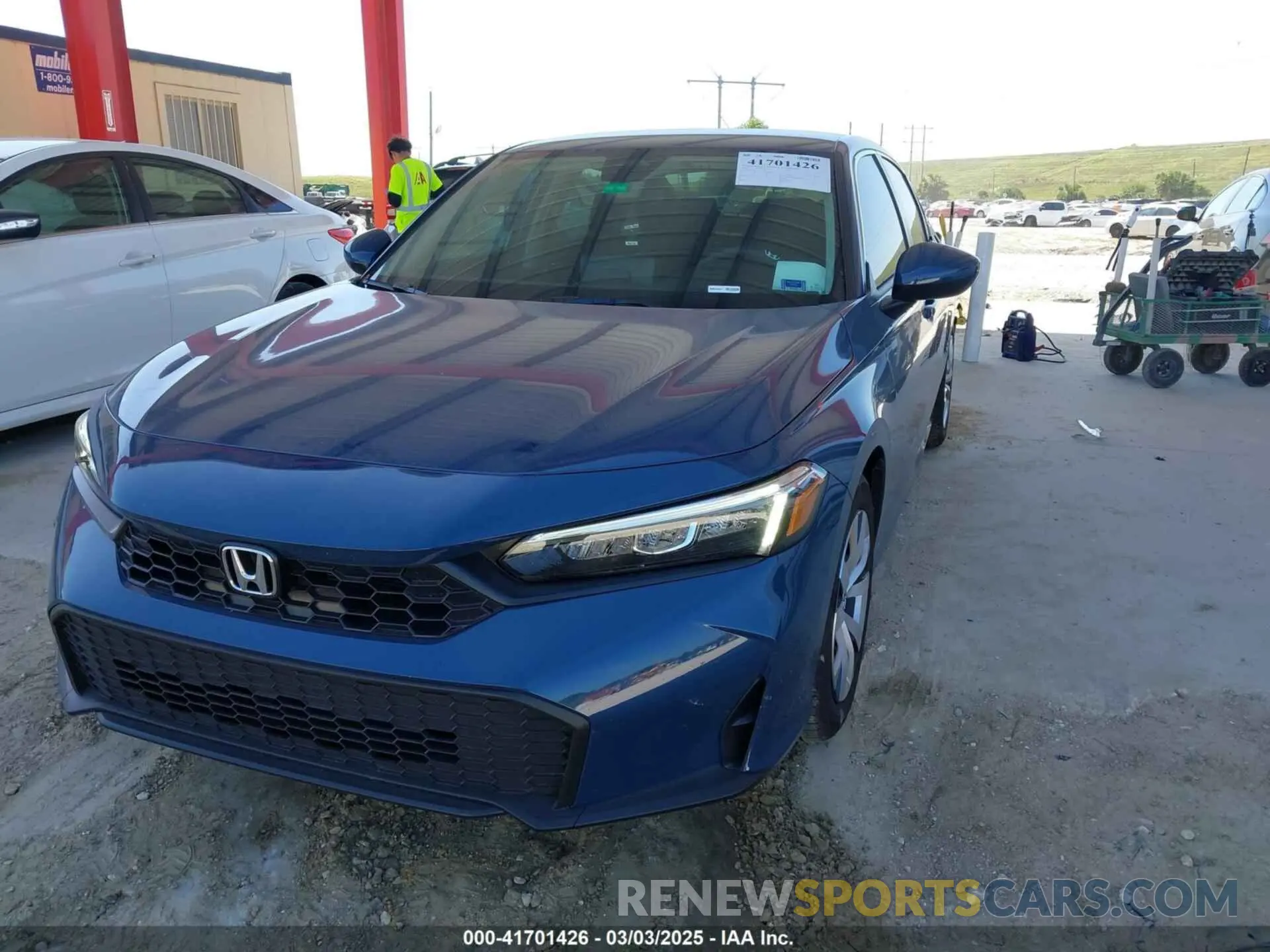 2 fotografías del automóvil dañado 2HGFE2F22SH541762 HONDA CIVIC 2025