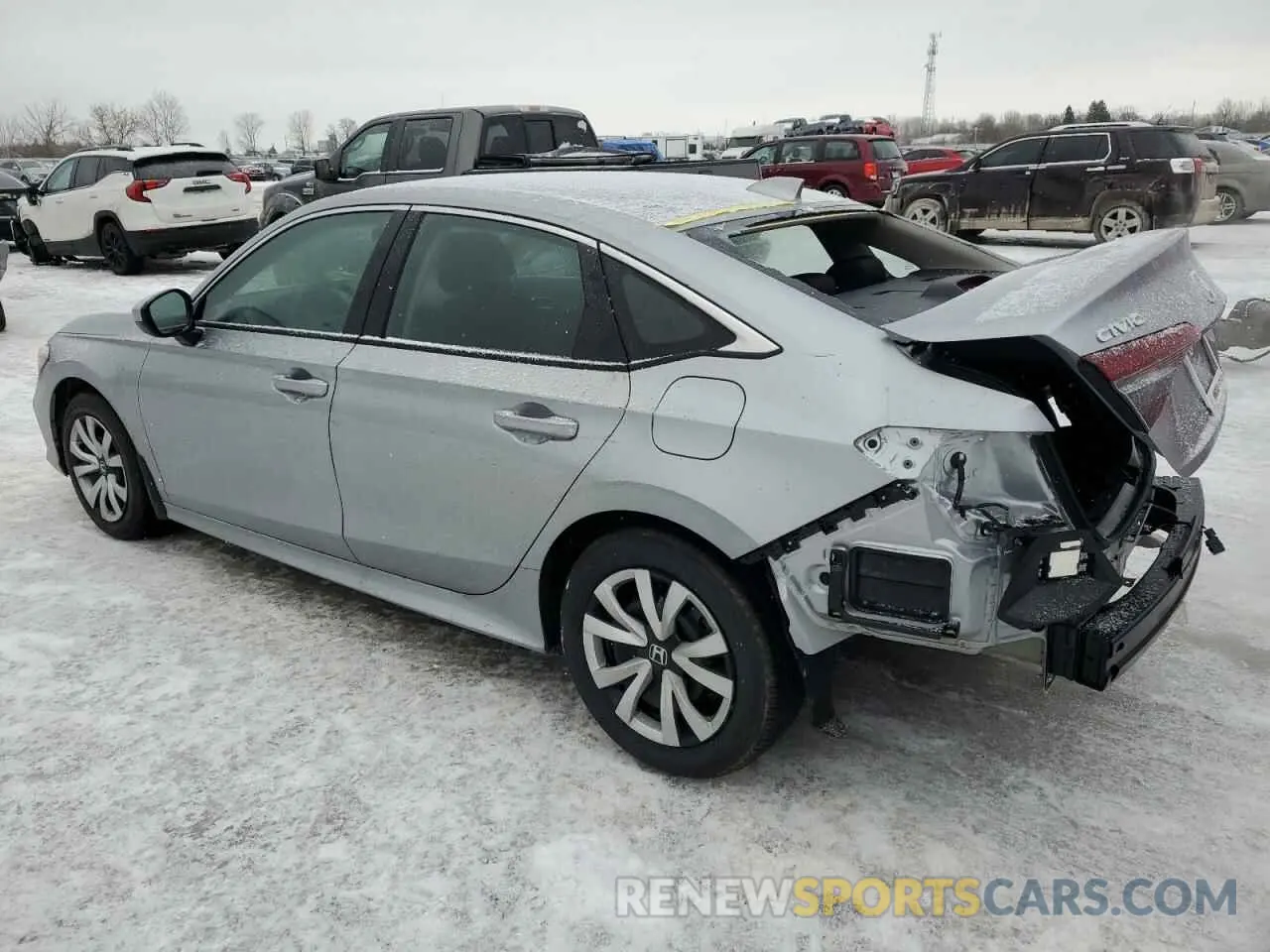 2 fotografías del automóvil dañado 2HGFE2F24SH102658 HONDA CIVIC 2025