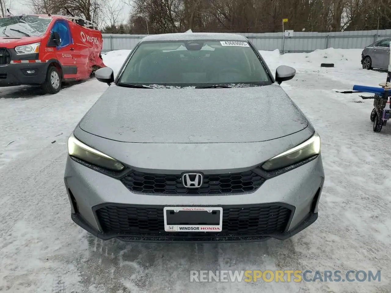 5 fotografías del automóvil dañado 2HGFE2F24SH102658 HONDA CIVIC 2025