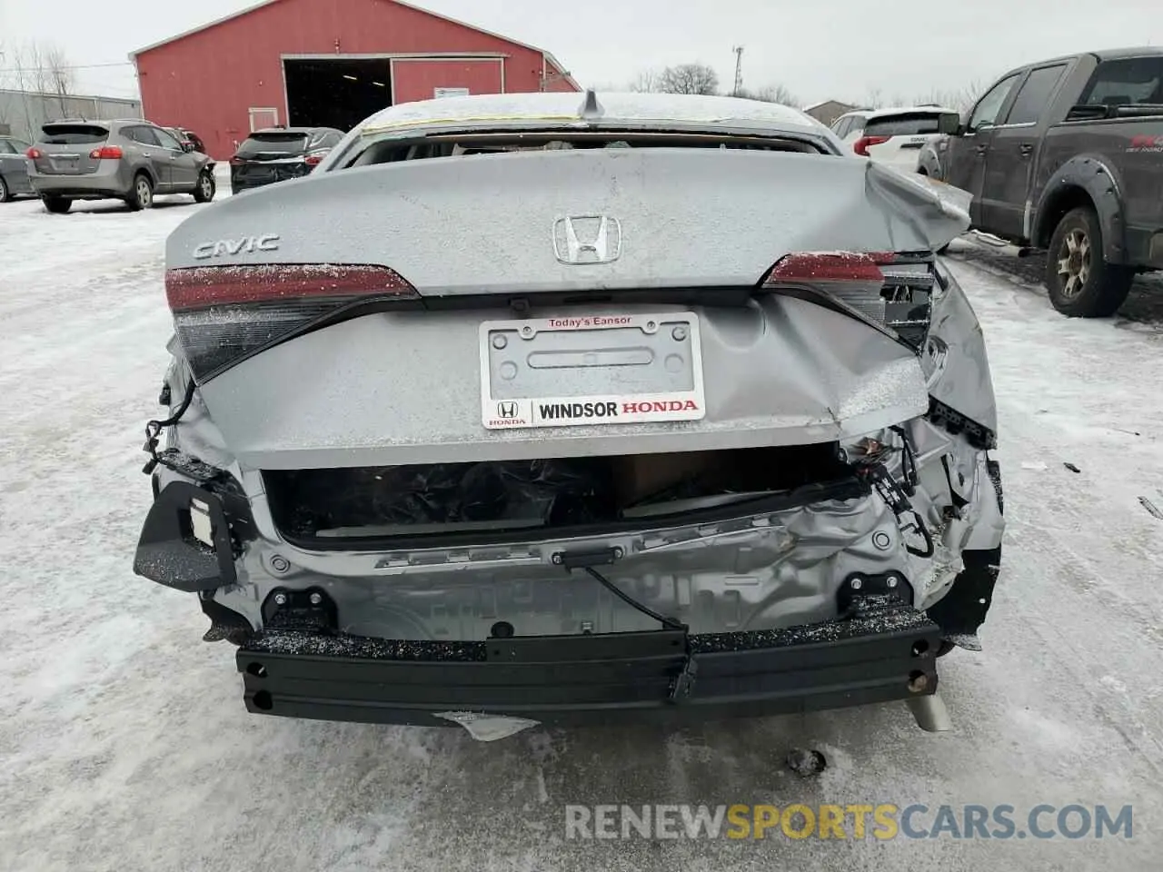 6 fotografías del automóvil dañado 2HGFE2F24SH102658 HONDA CIVIC 2025