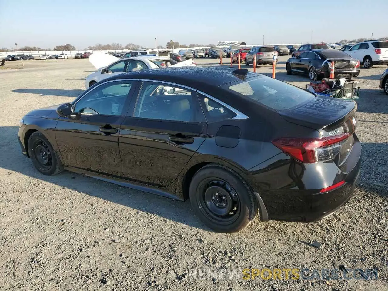 2 fotografías del automóvil dañado 2HGFE2F24SH540306 HONDA CIVIC 2025
