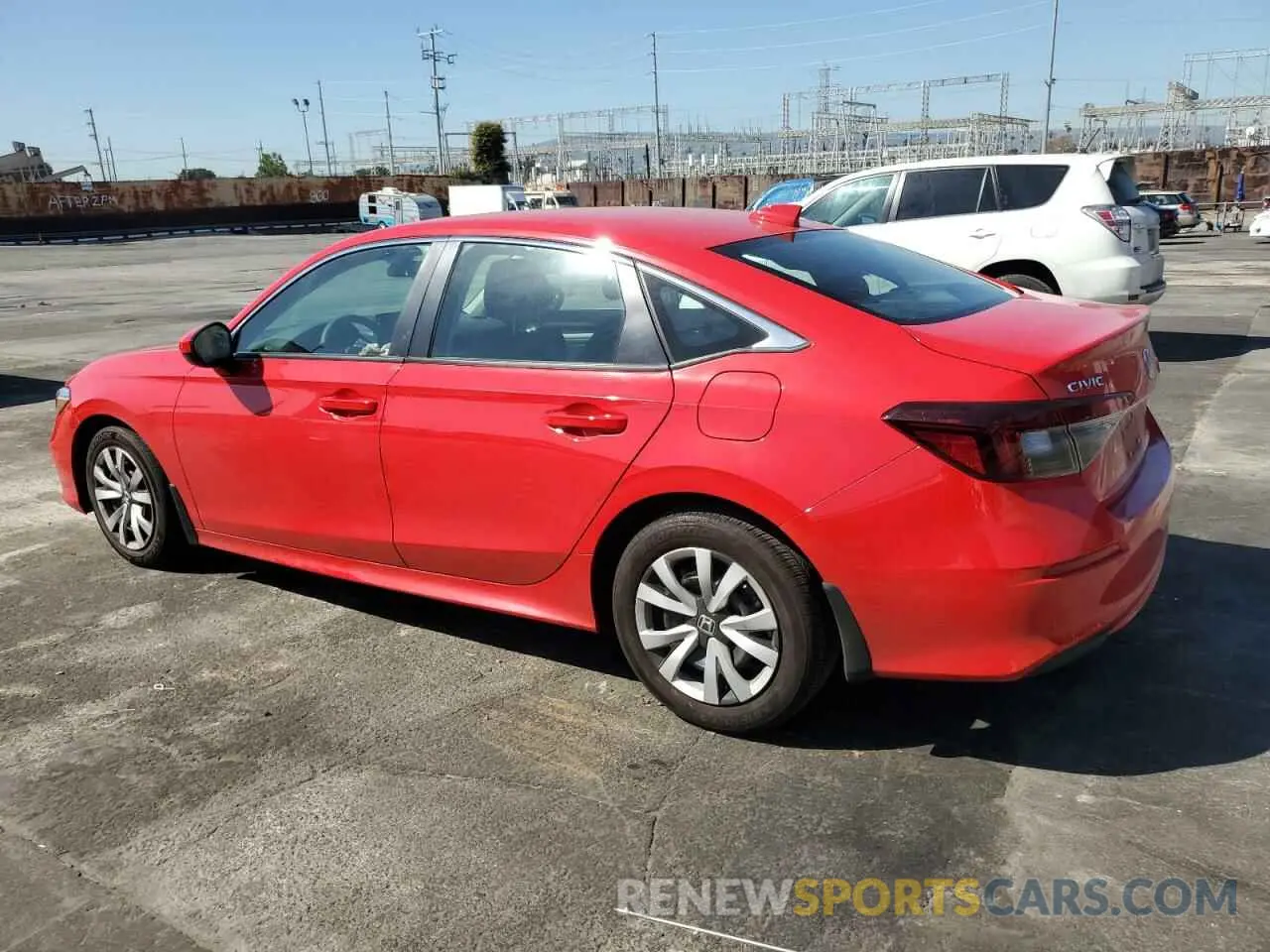 2 fotografías del automóvil dañado 2HGFE2F25SH519545 HONDA CIVIC 2025