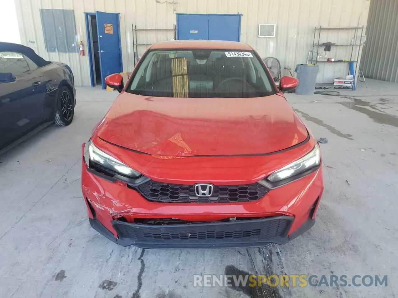 5 fotografías del automóvil dañado 2HGFE2F25SH539858 HONDA CIVIC 2025