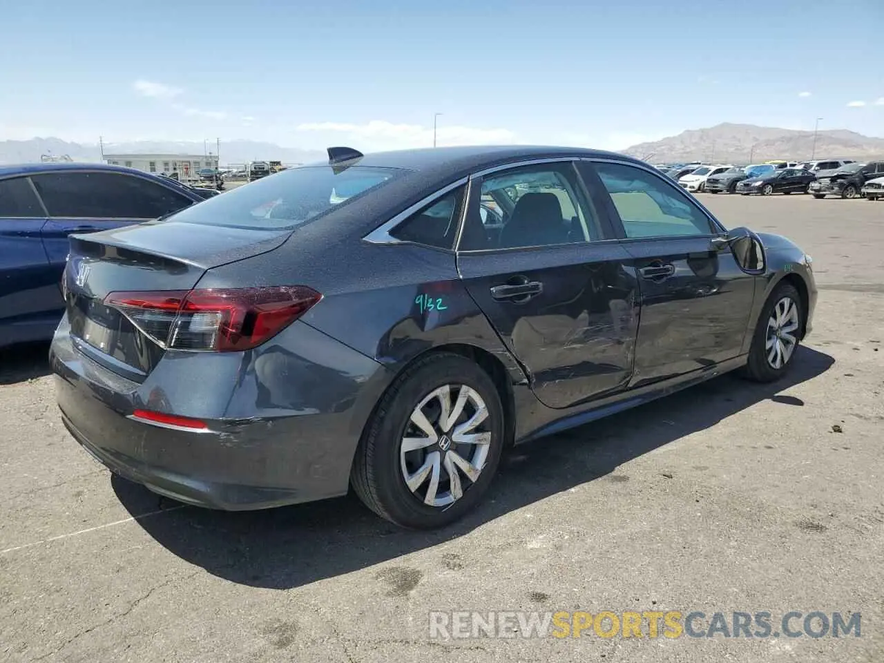 3 fotografías del automóvil dañado 2HGFE2F26SH517187 HONDA CIVIC 2025