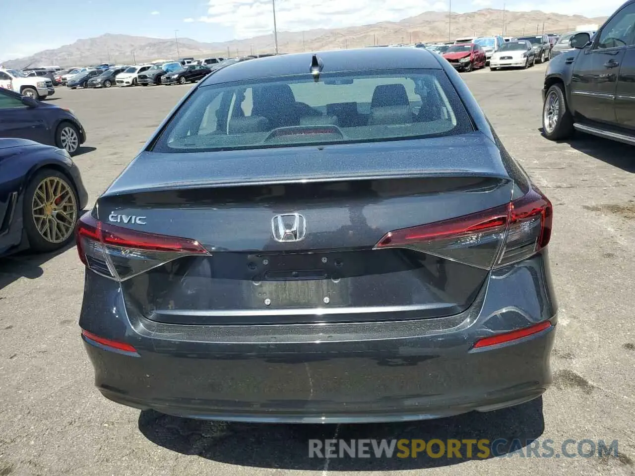 6 fotografías del automóvil dañado 2HGFE2F26SH517187 HONDA CIVIC 2025