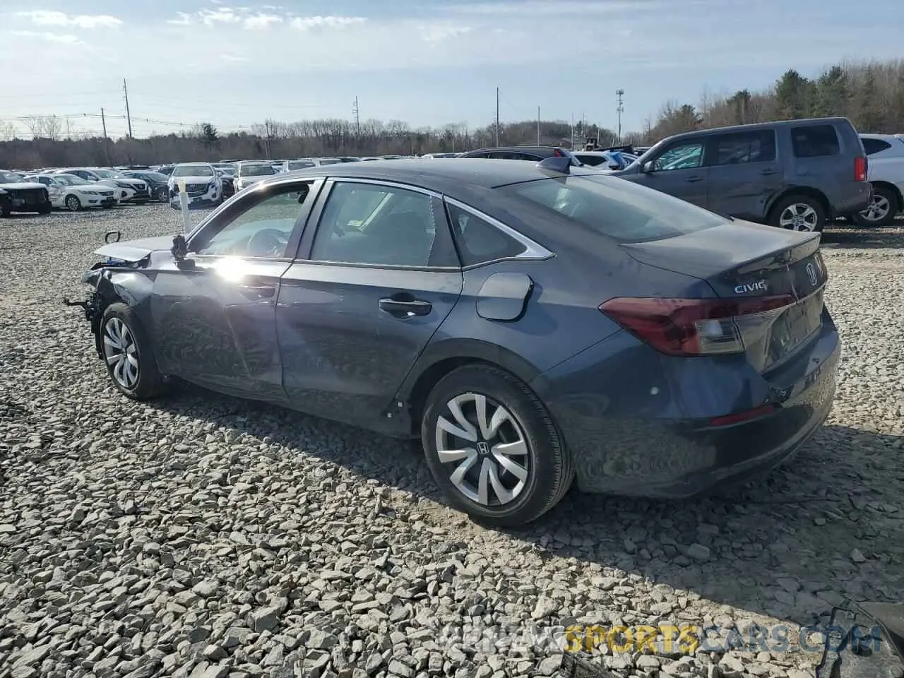 2 fotografías del automóvil dañado 2HGFE2F26SH526424 HONDA CIVIC 2025