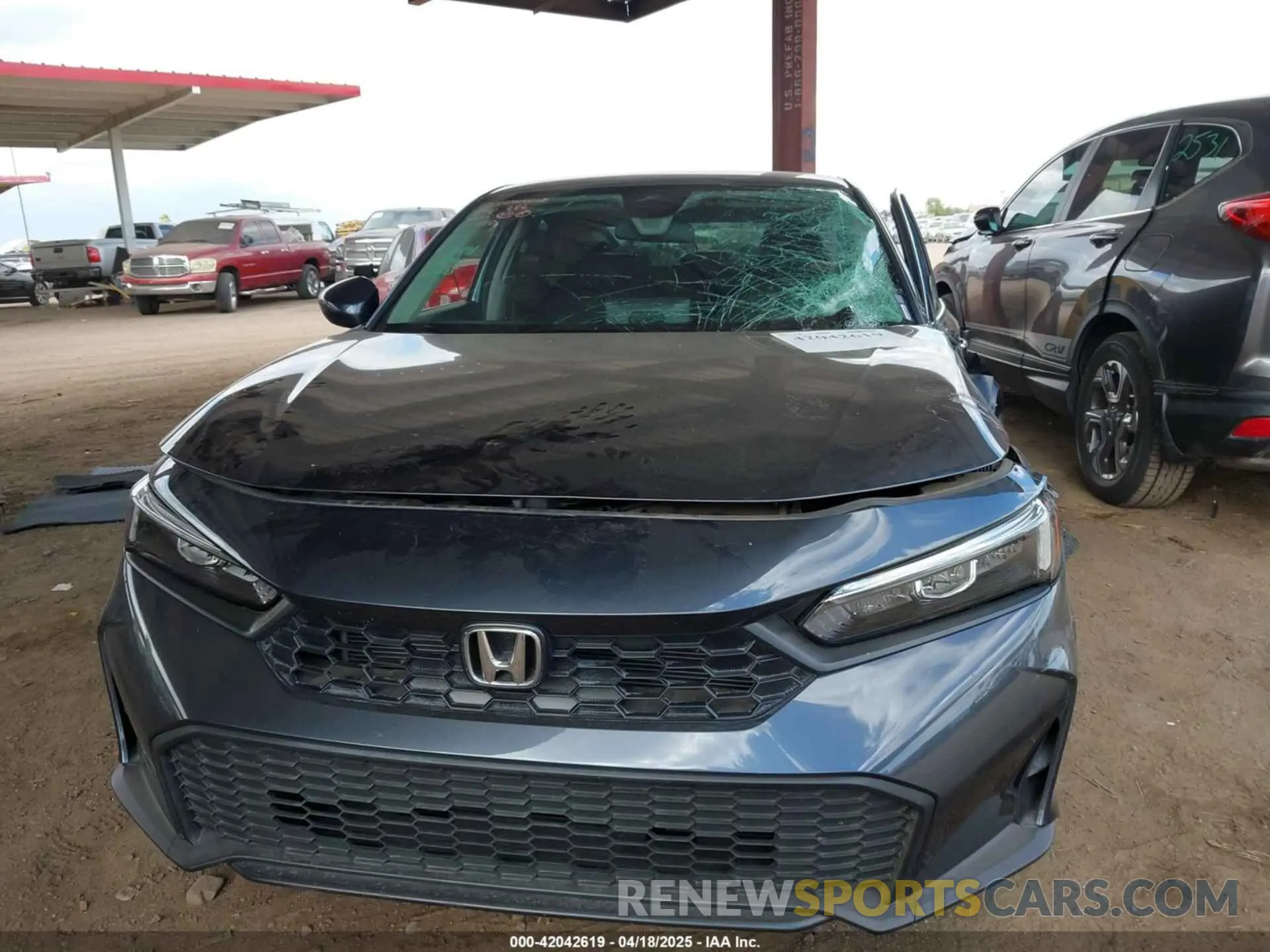 6 fotografías del automóvil dañado 2HGFE2F27SH526450 HONDA CIVIC 2025