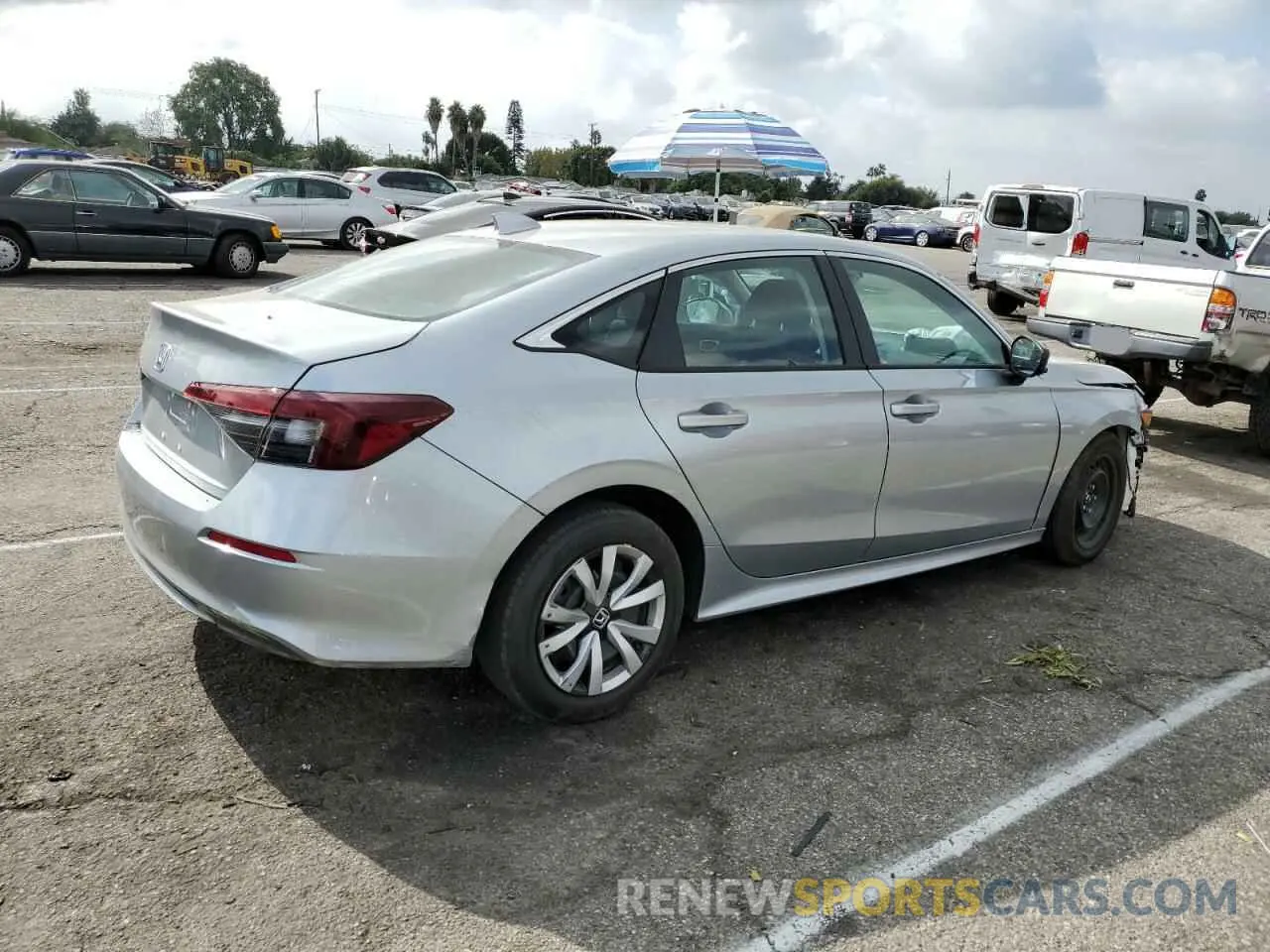 3 fotografías del automóvil dañado 2HGFE2F28SH519958 HONDA CIVIC 2025