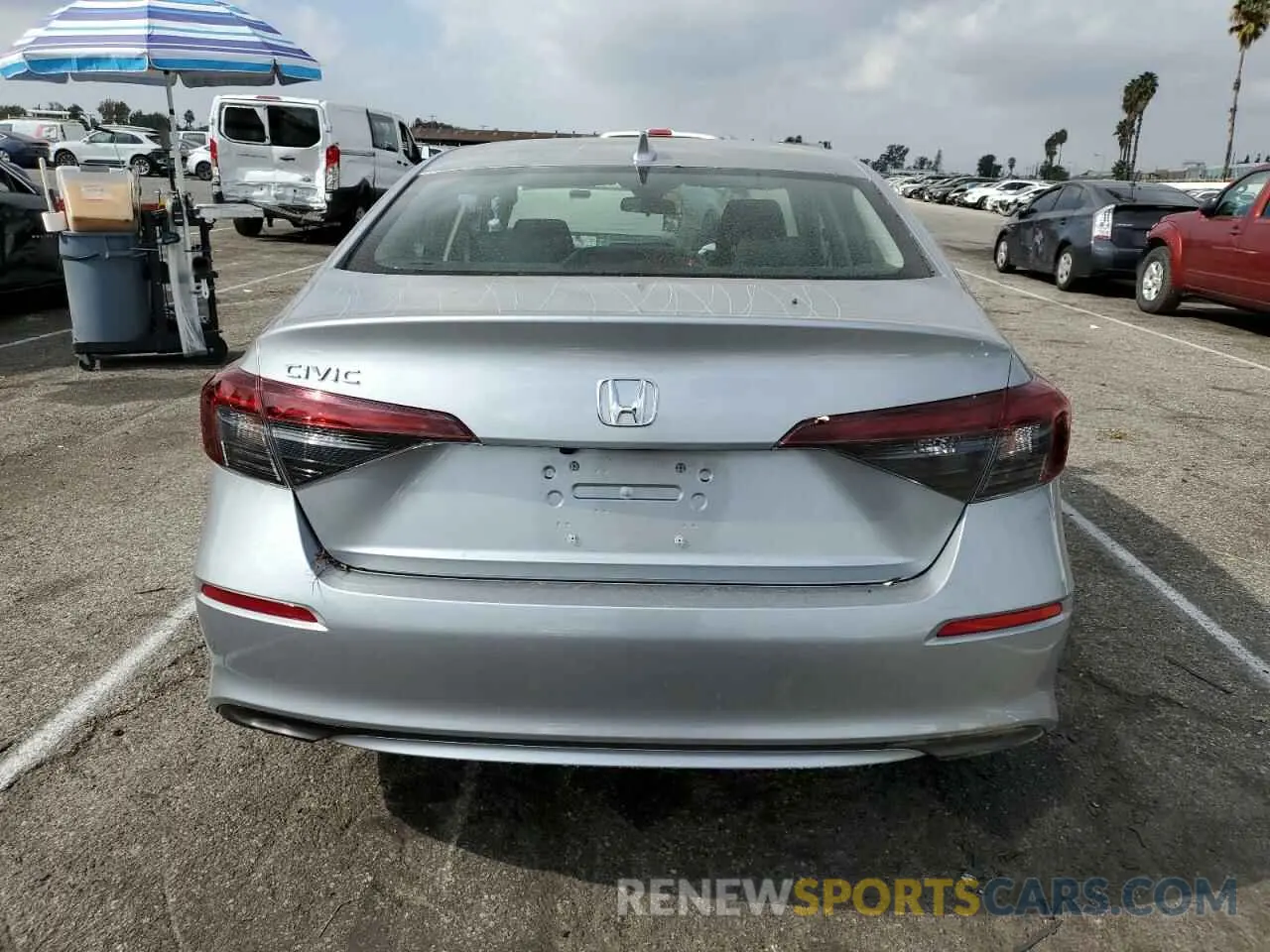 6 fotografías del automóvil dañado 2HGFE2F28SH519958 HONDA CIVIC 2025