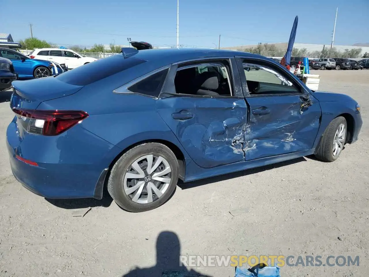 3 fotografías del automóvil dañado 2HGFE2F29SH516583 HONDA CIVIC 2025