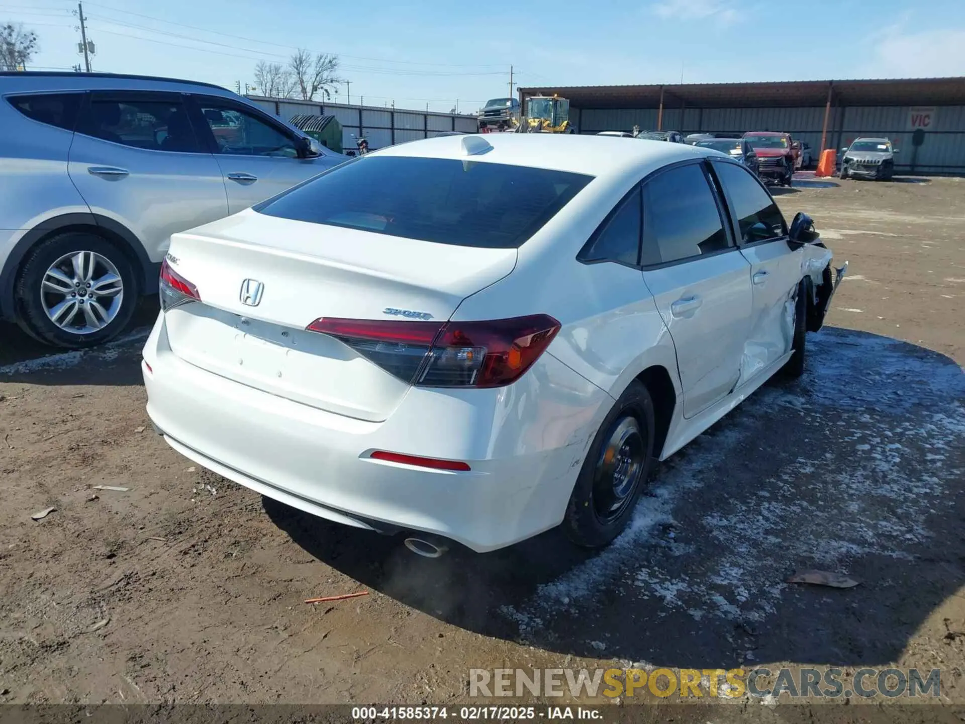 4 fotografías del automóvil dañado 2HGFE2F50SH514604 HONDA CIVIC 2025