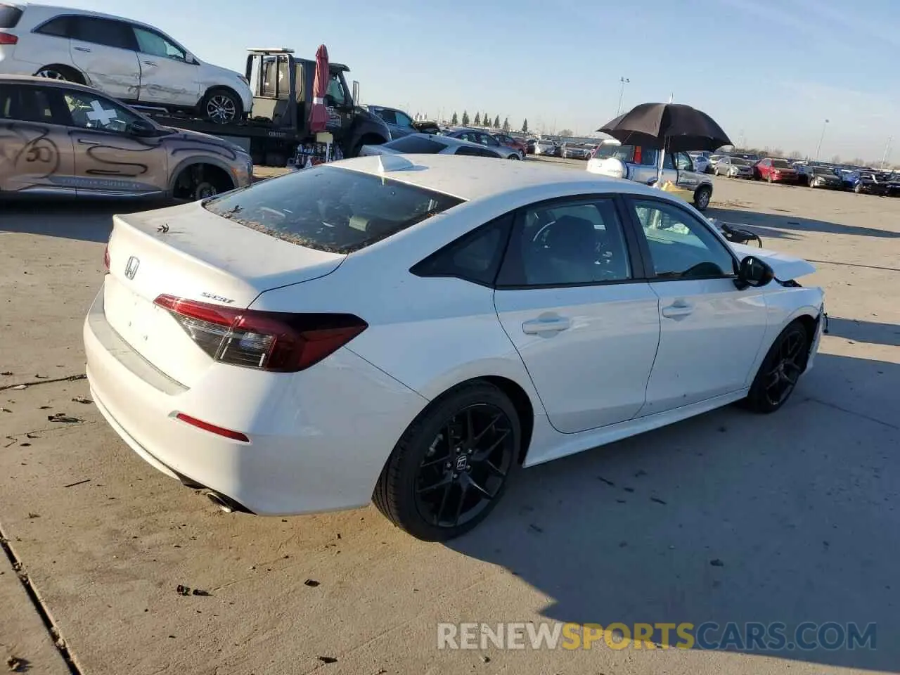 3 fotografías del automóvil dañado 2HGFE2F50SH528230 HONDA CIVIC 2025