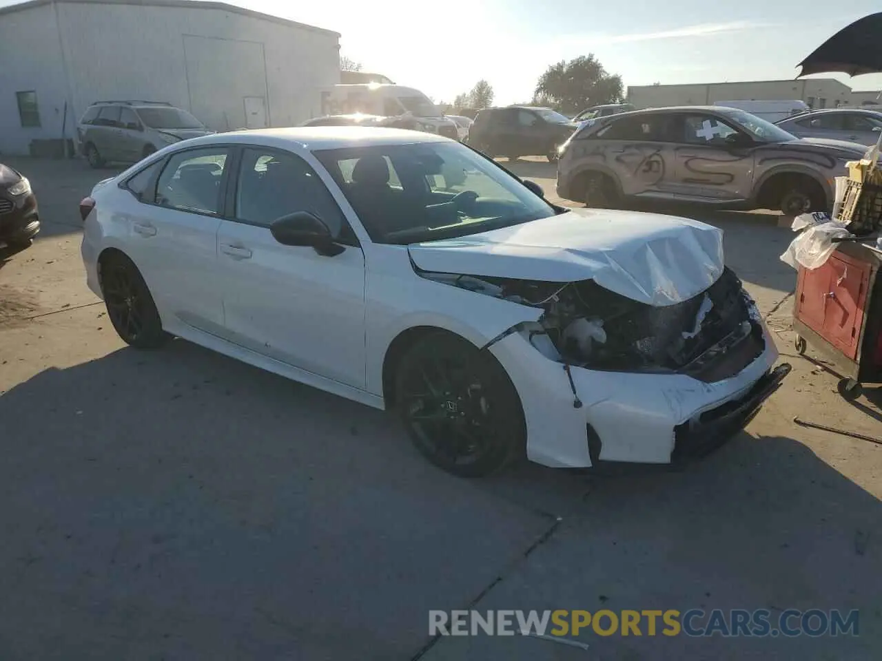 4 fotografías del automóvil dañado 2HGFE2F50SH528230 HONDA CIVIC 2025