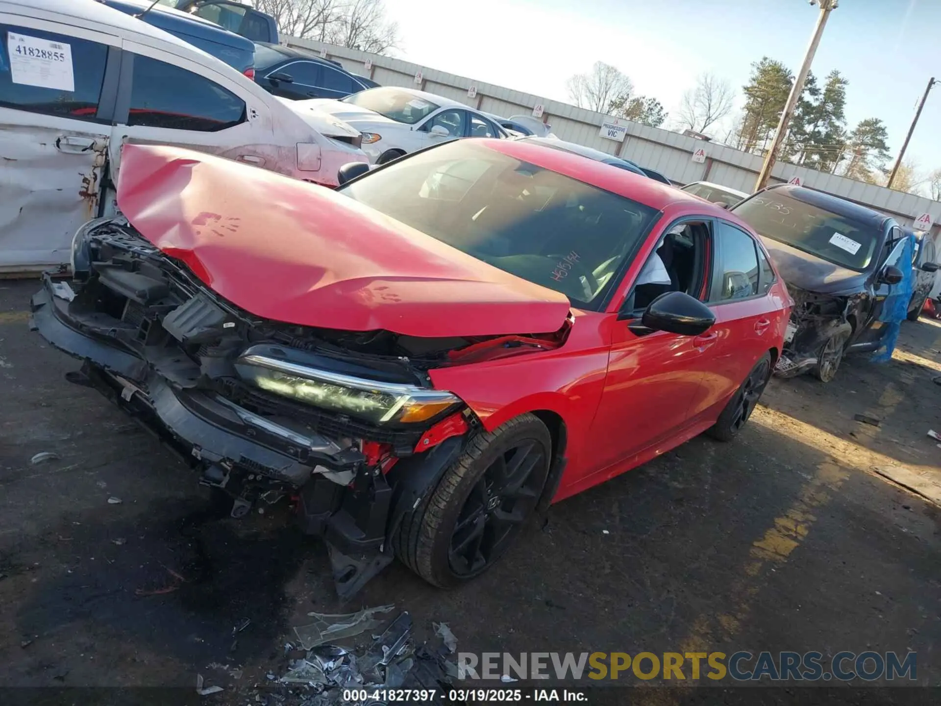 2 fotografías del automóvil dañado 2HGFE2F51SH515194 HONDA CIVIC 2025