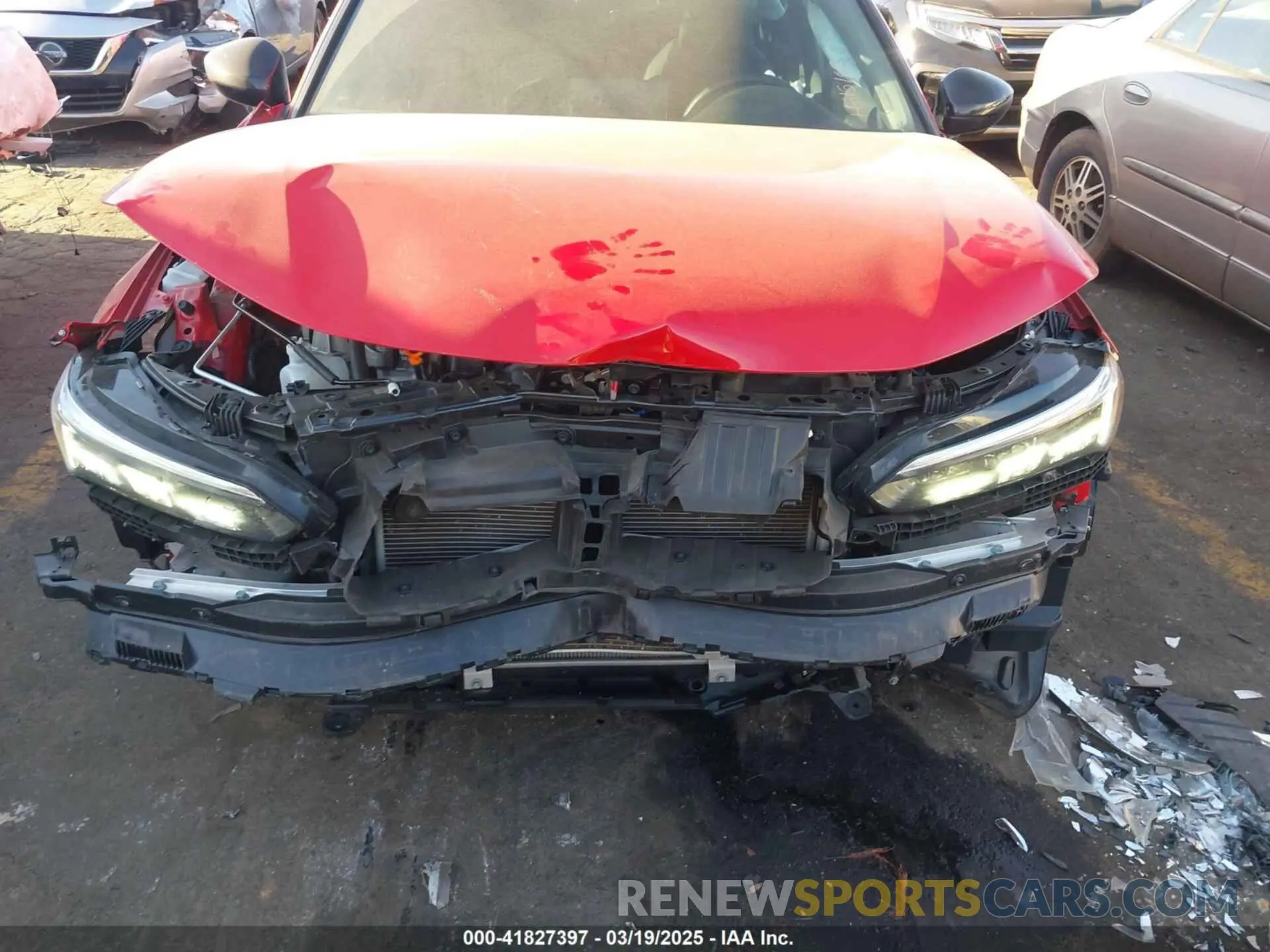 6 fotografías del automóvil dañado 2HGFE2F51SH515194 HONDA CIVIC 2025