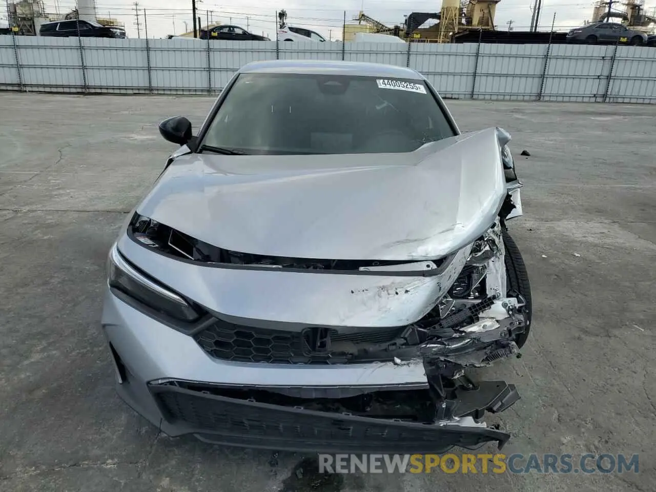 5 fotografías del automóvil dañado 2HGFE2F51SH516443 HONDA CIVIC 2025