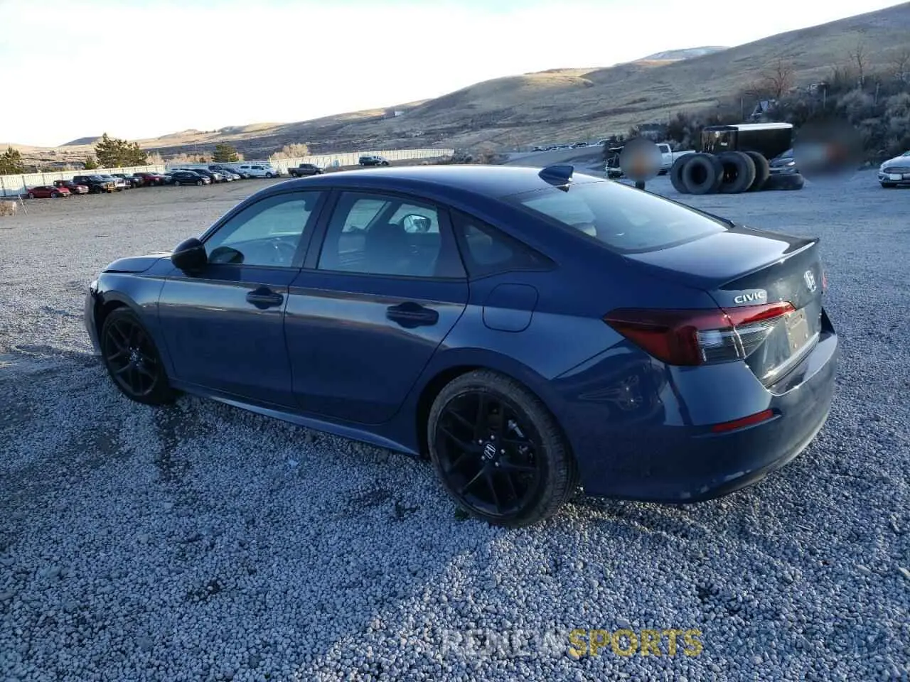 2 fotografías del automóvil dañado 2HGFE2F51SH521366 HONDA CIVIC 2025